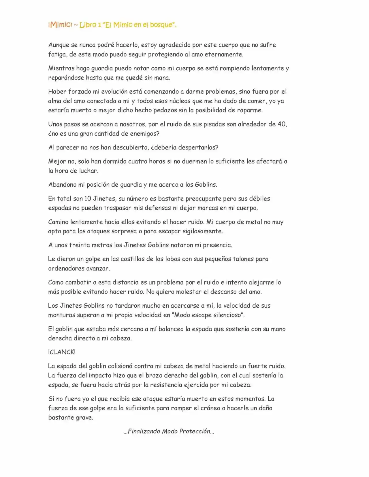 ¡Mimic! (Novela) - Capítulo 16 - Página 4 - LectorTMOo