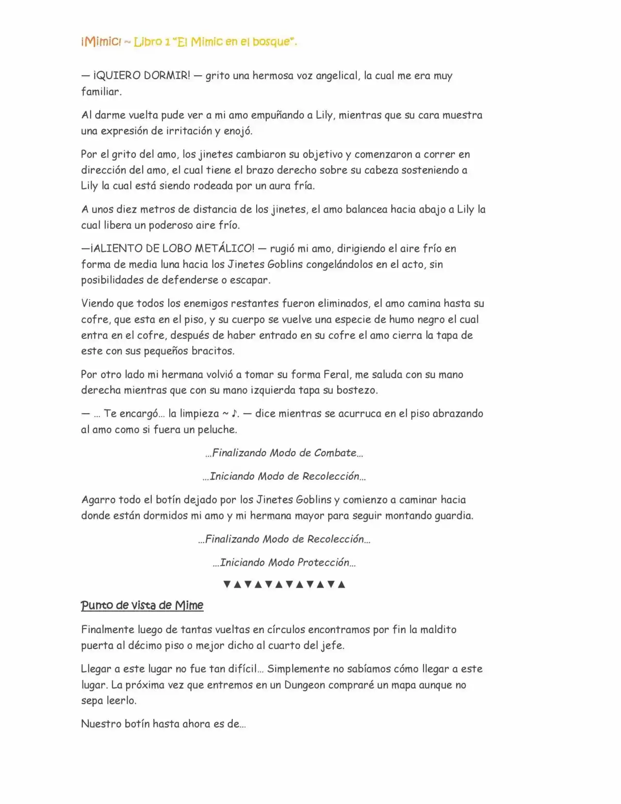 ¡Mimic! (Novela) - Capítulo 16 - Página 6 - LectorTMOo