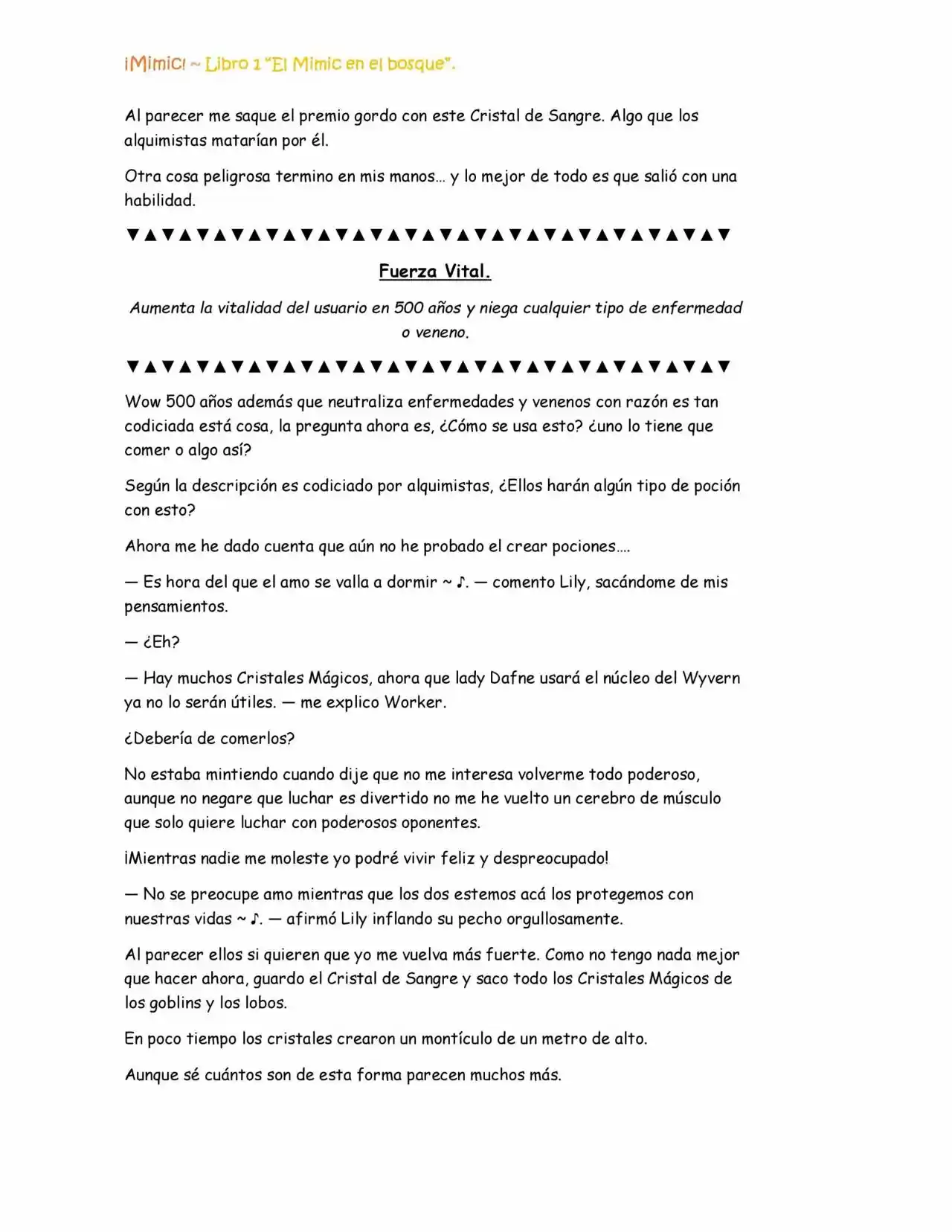 ¡Mimic! (Novela) - Capítulo 20 - Página 8 - LectorTMOo