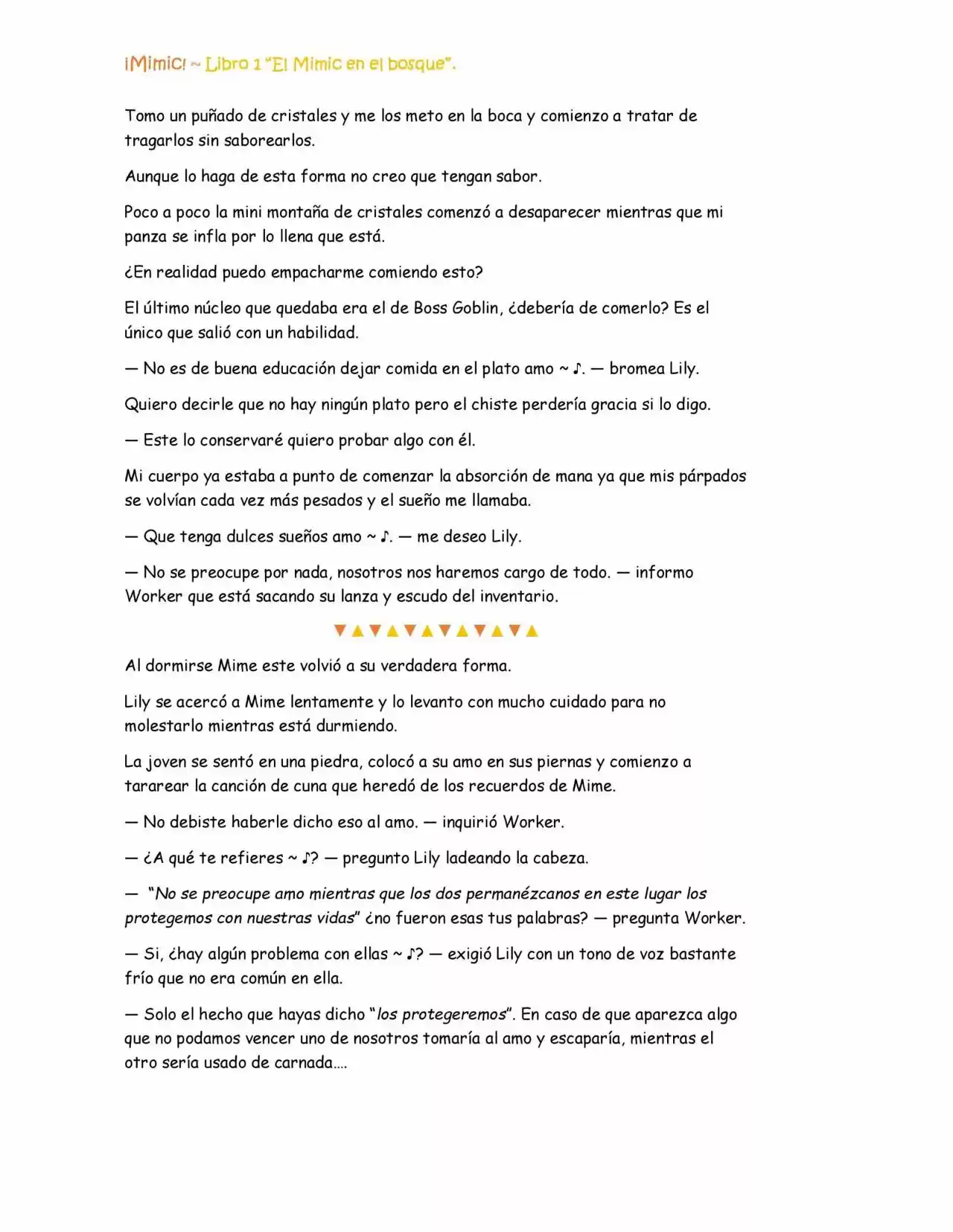 ¡Mimic! (Novela) - Capítulo 20 - Página 9 - LectorTMOo