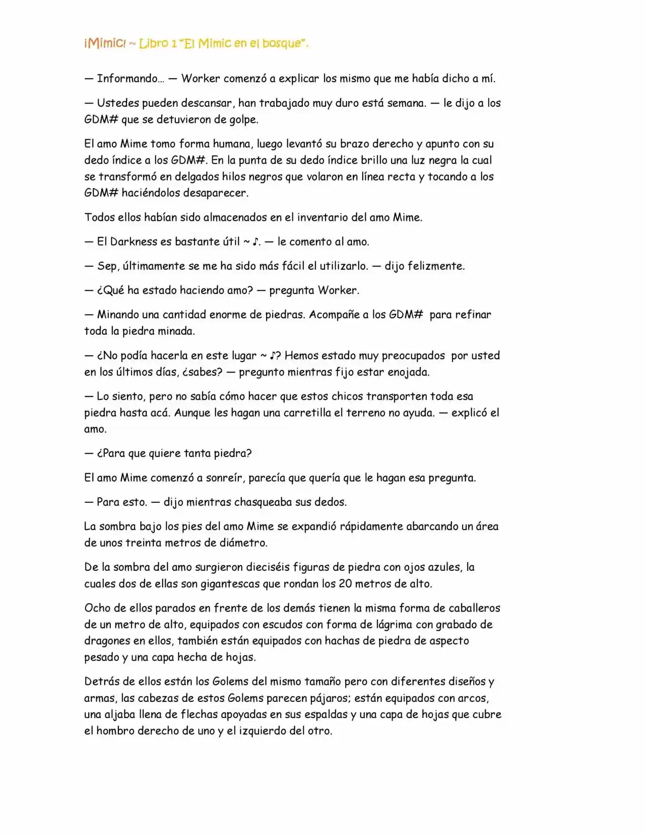¡Mimic! (Novela) - Capítulo 21 - Página 9 - LectorTMOo