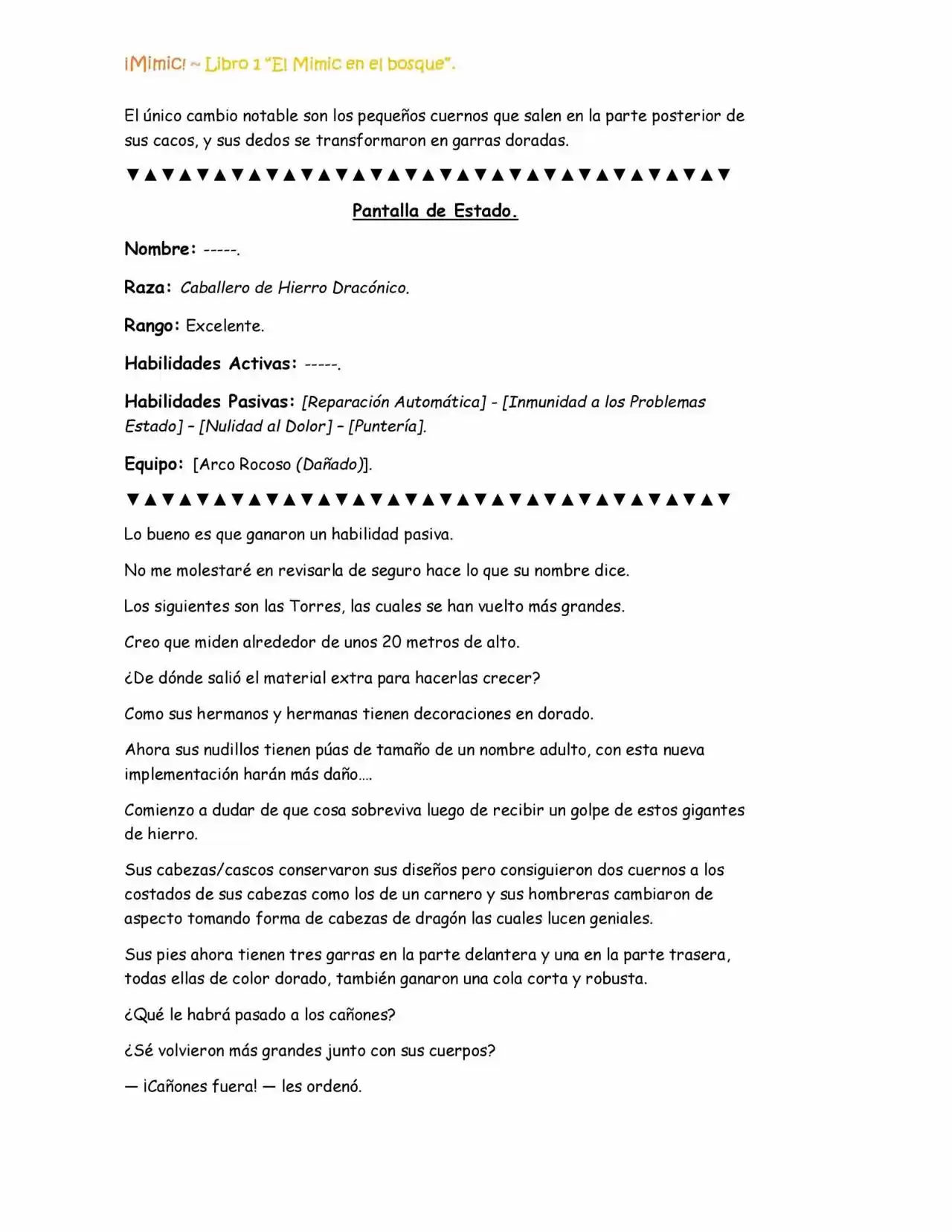 ¡Mimic! (Novela) - Capítulo 24 - Página 10 - LectorTMOo