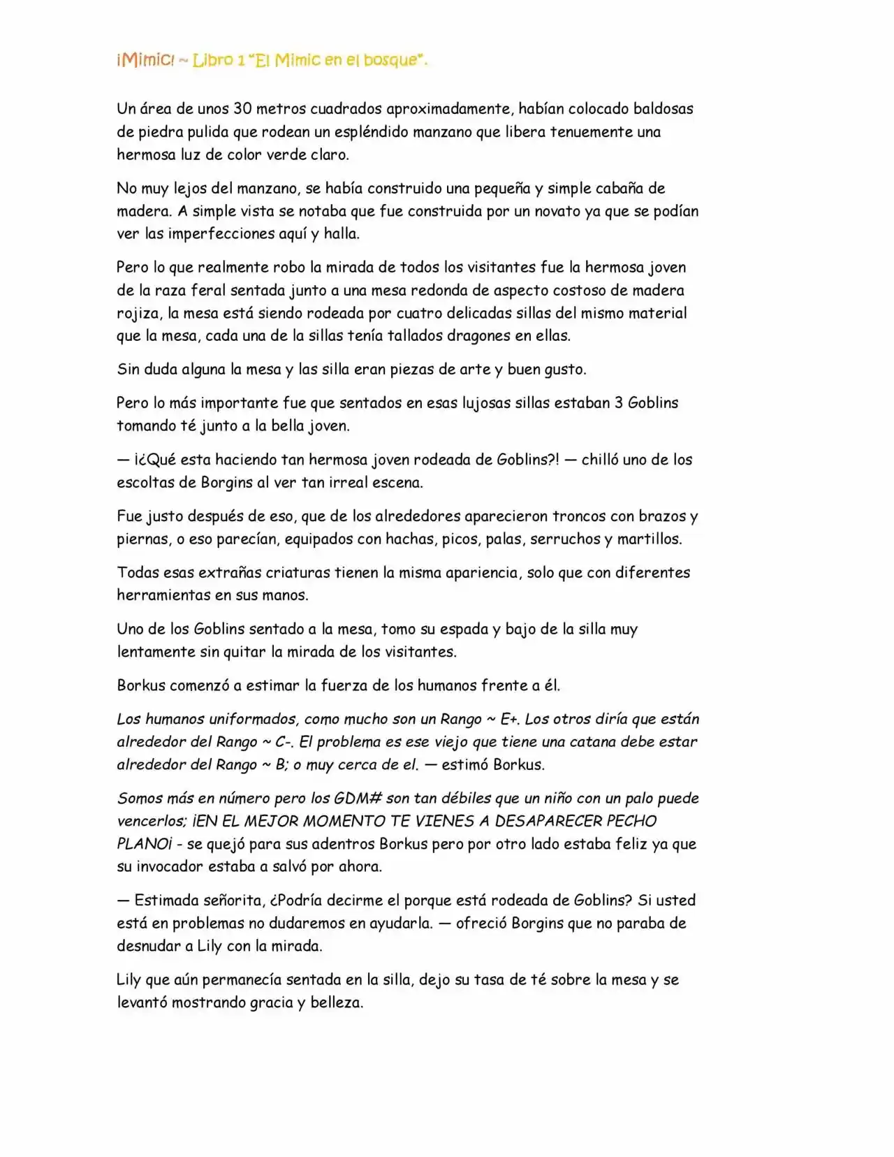 ¡Mimic! (Novela) - Capítulo 25 - Página 6 - LectorTMOo