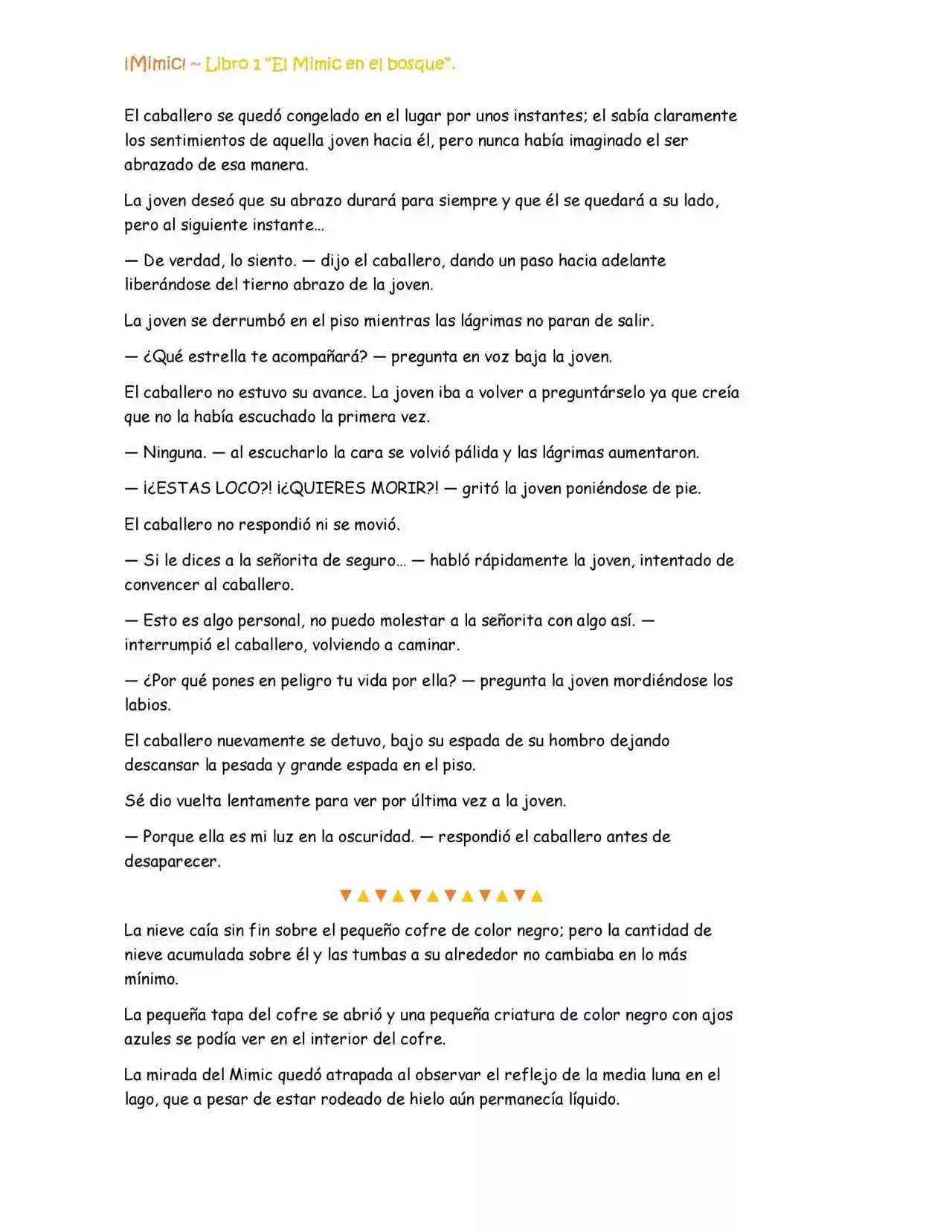 ¡Mimic! (Novela) - Capítulo 28 - Página 2 - LectorTMOo