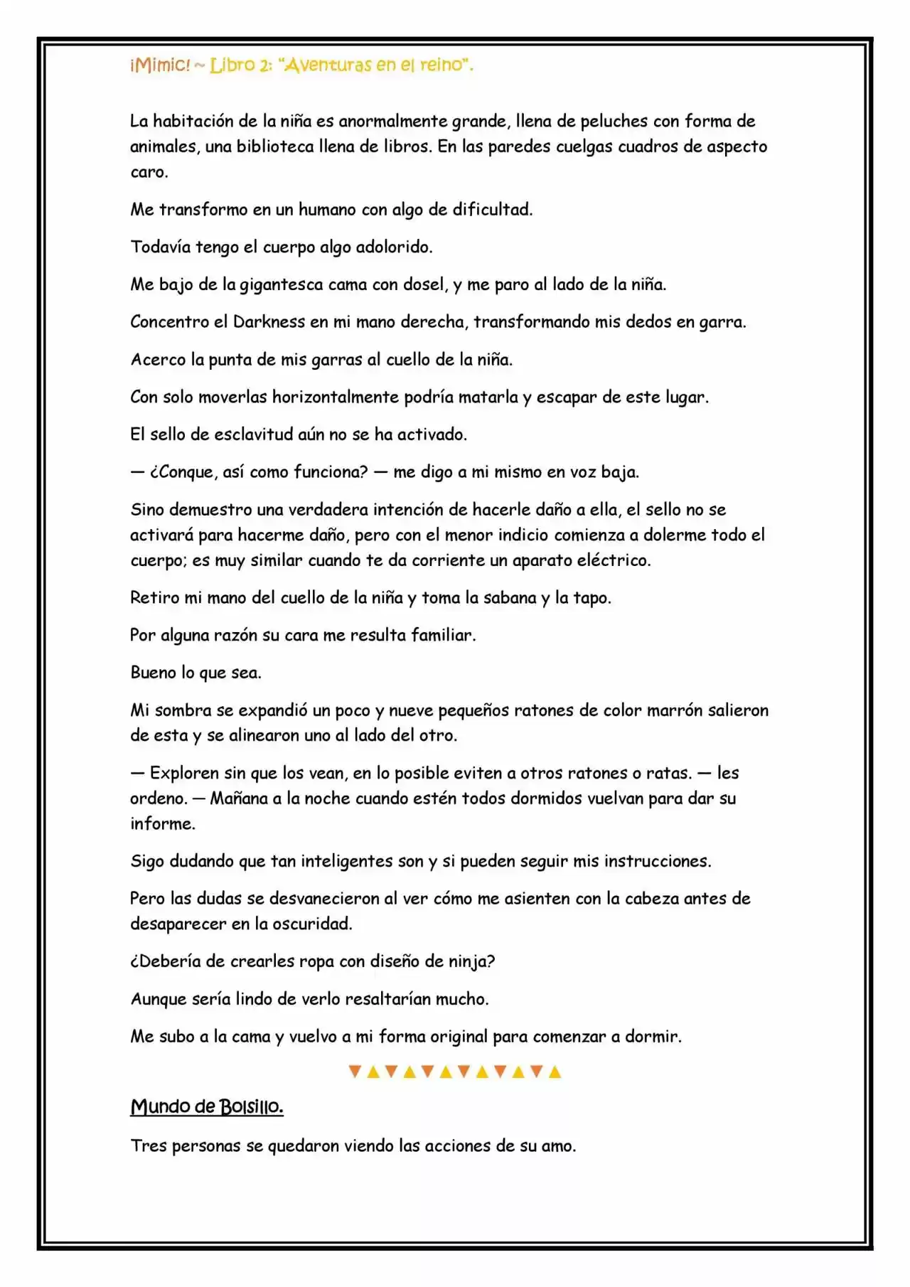 ¡Mimic! (Novela) - Capítulo 32 - Página 6 - LectorTMOo