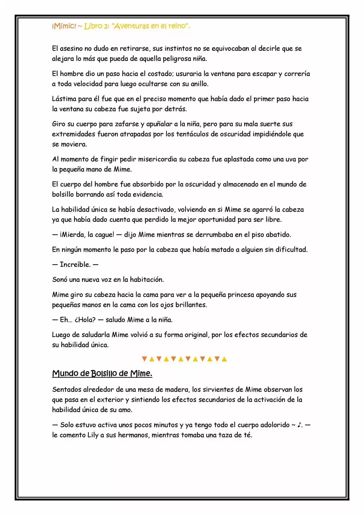 ¡Mimic! (Novela) - Capítulo 33 - Página 9 - LectorTMOo