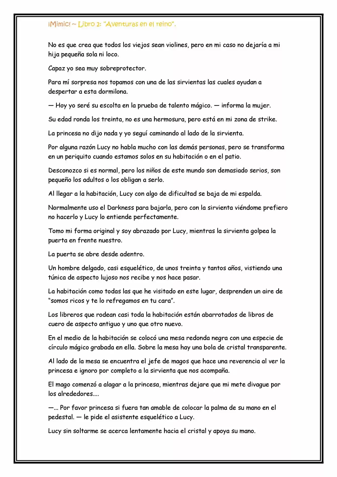 ¡Mimic! (Novela) - Capítulo 36 - Página 4 - LectorTMOo