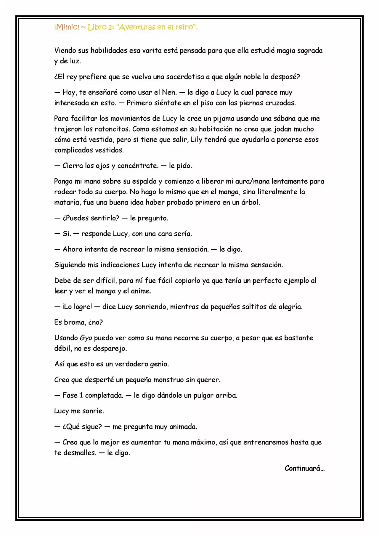¡Mimic! (Novela) - Capítulo 36 - Página 10 - LectorTMOo