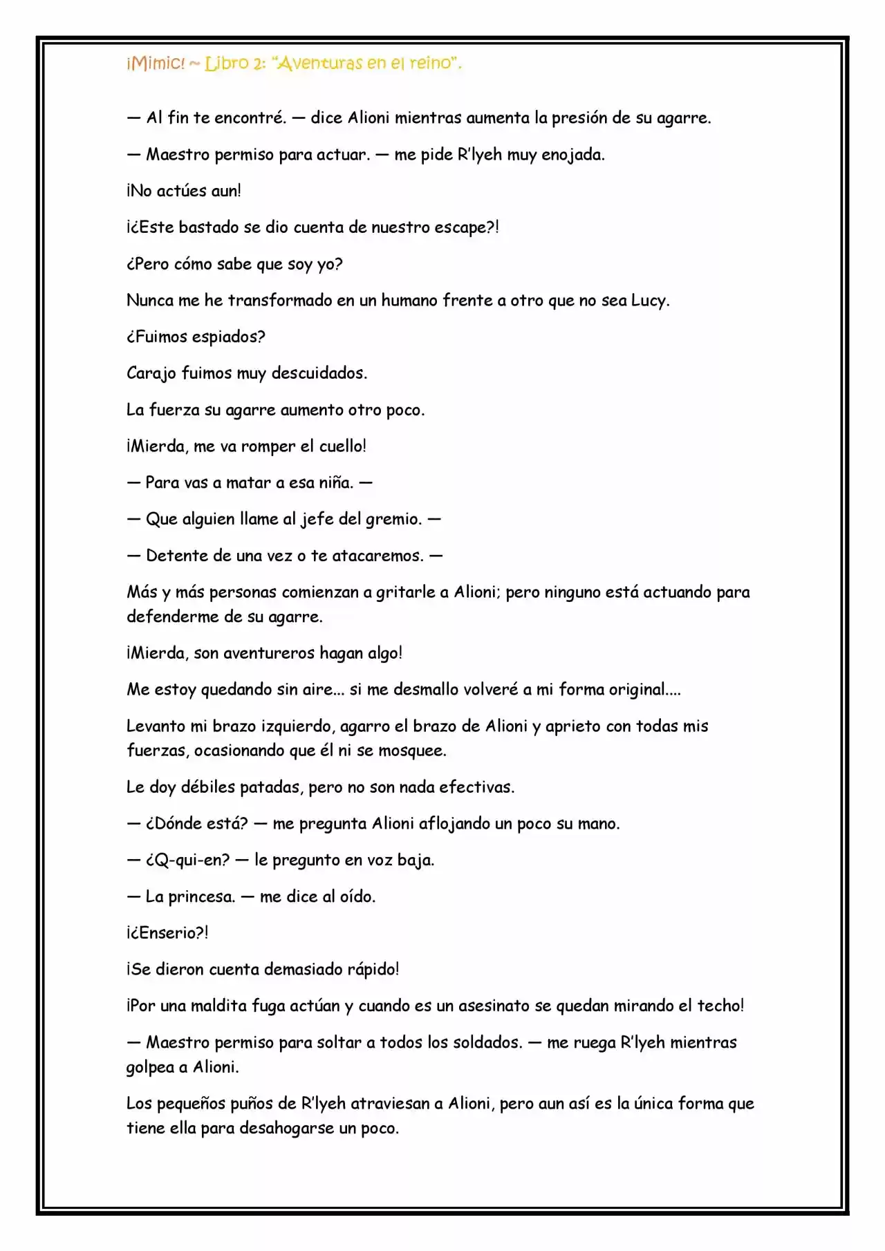¡Mimic! (Novela) - Capítulo 41 - Página 10 - LectorTMOo