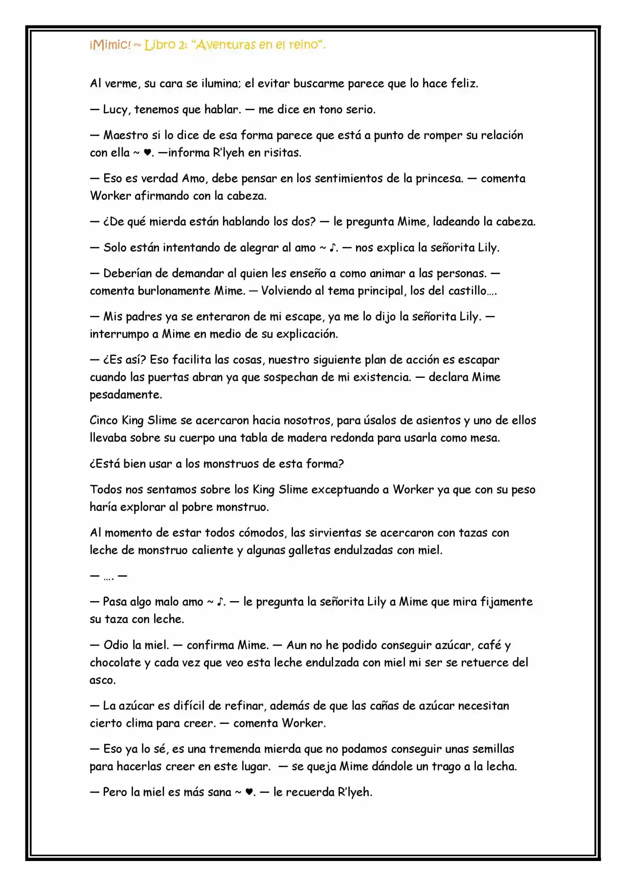 ¡Mimic! (Novela) - Capítulo 43 - Página 5 - LectorTMOo