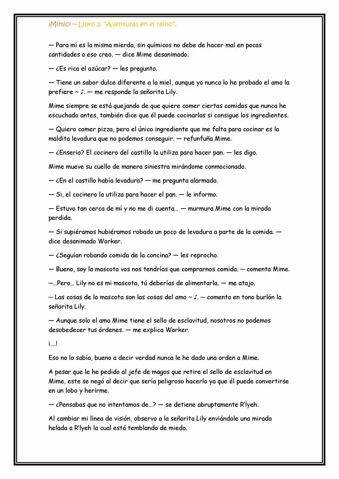 ¡Mimic! (Novela) - Capítulo 43 - Página 6 - LectorTMOo
