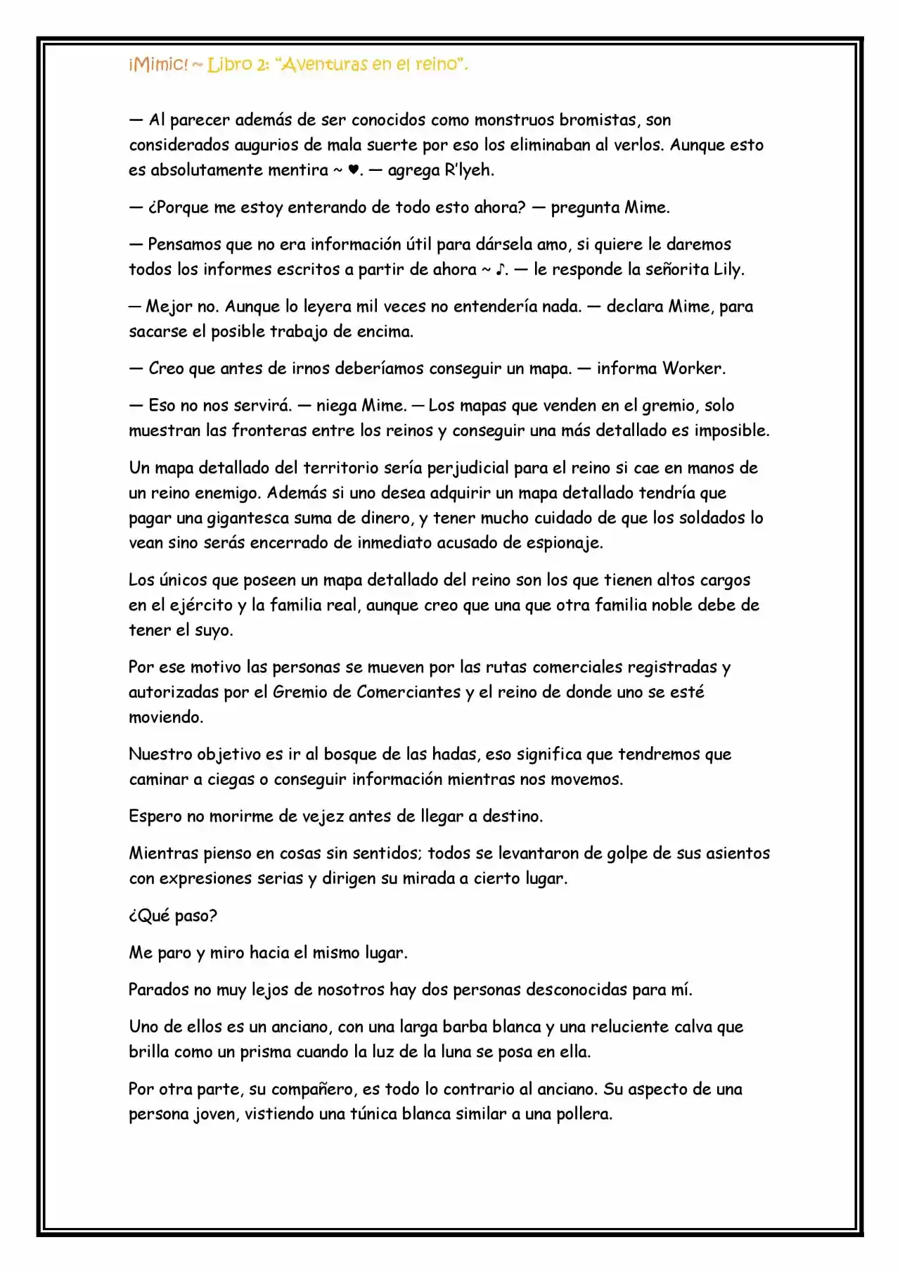 ¡Mimic! (Novela) - Capítulo 43 - Página 9 - LectorTMOo
