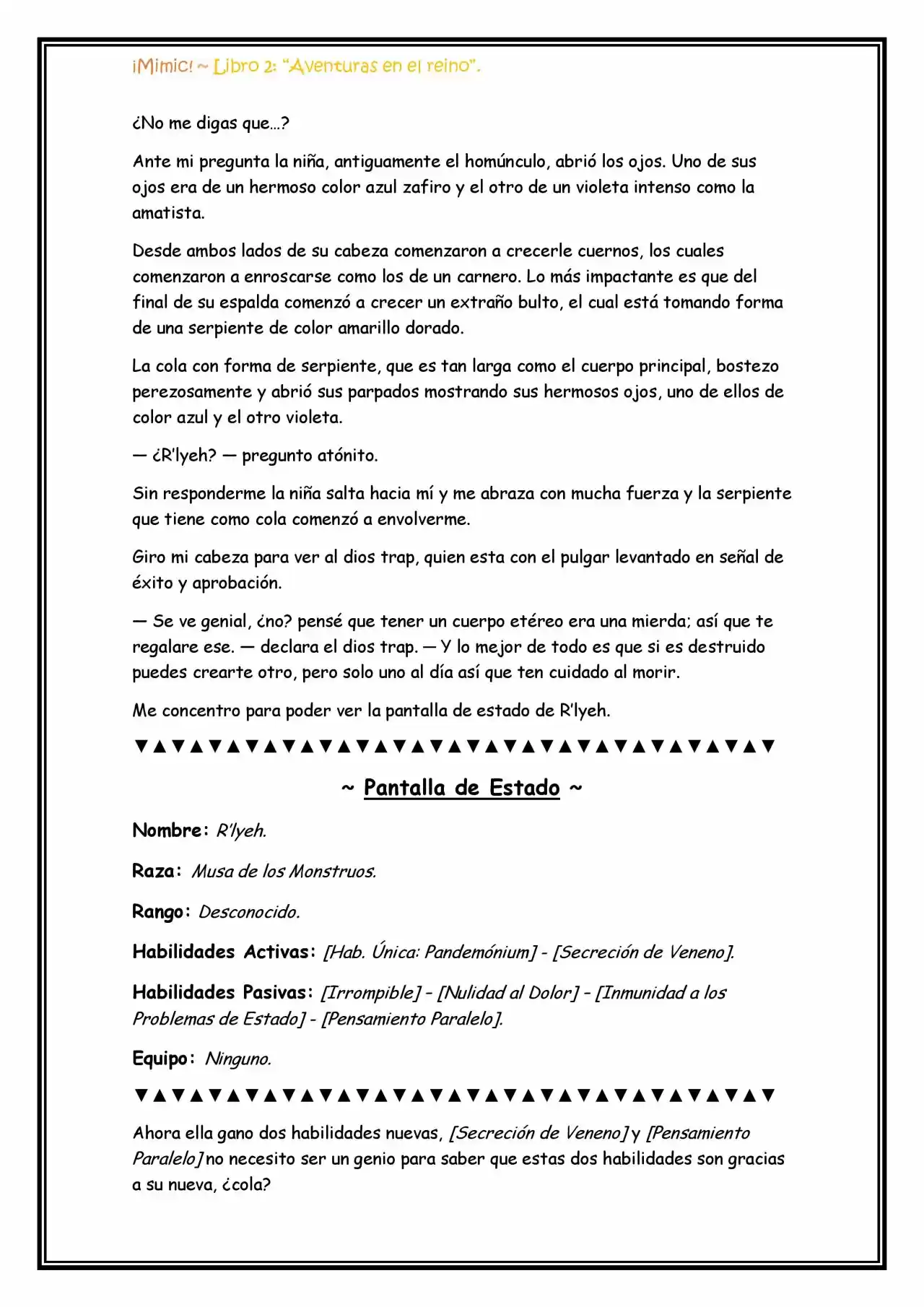 ¡Mimic! (Novela) - Capítulo 45 - Página 5 - LectorTMOo