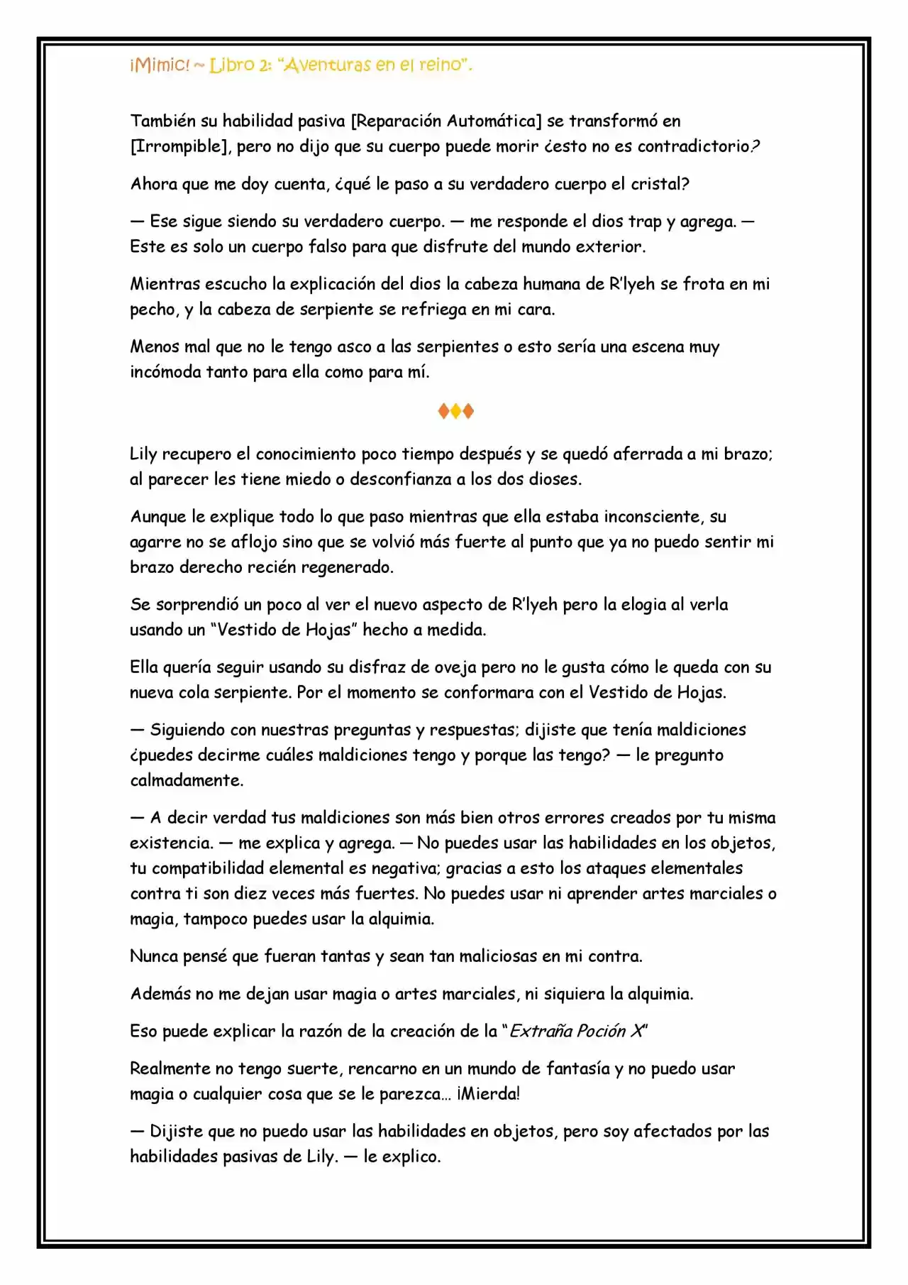 ¡Mimic! (Novela) - Capítulo 45 - Página 6 - LectorTMOo