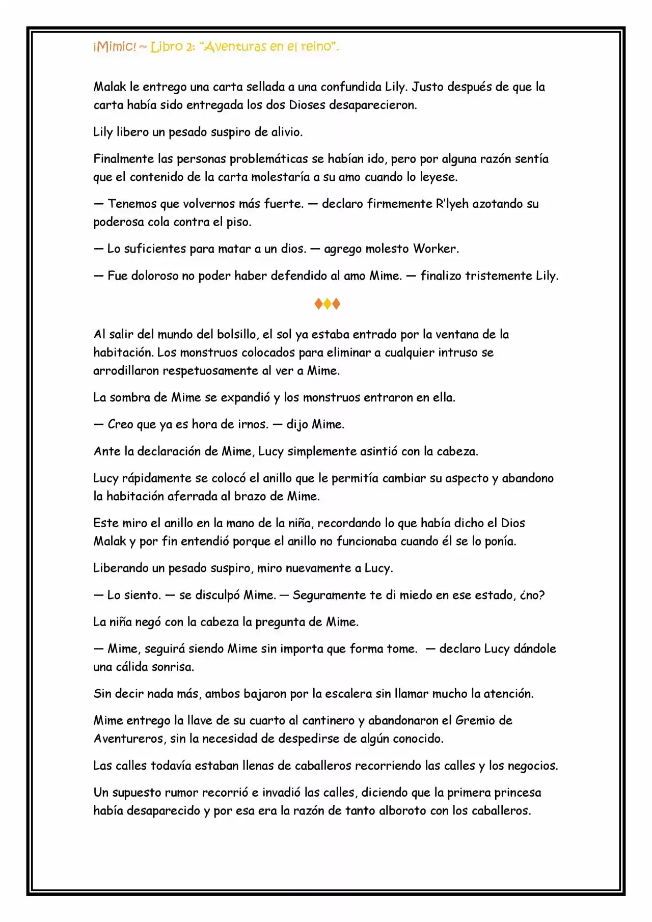 ¡Mimic! (Novela) - Capítulo 45 - Página 9 - LectorTMOo