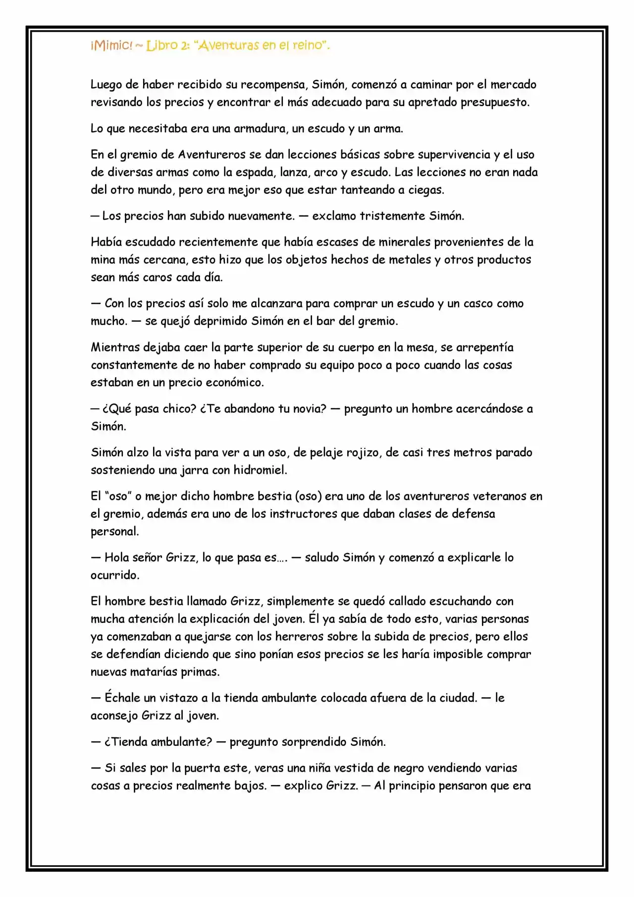 ¡Mimic! (Novela) - Capítulo 47 - Página 5 - LectorTMOo