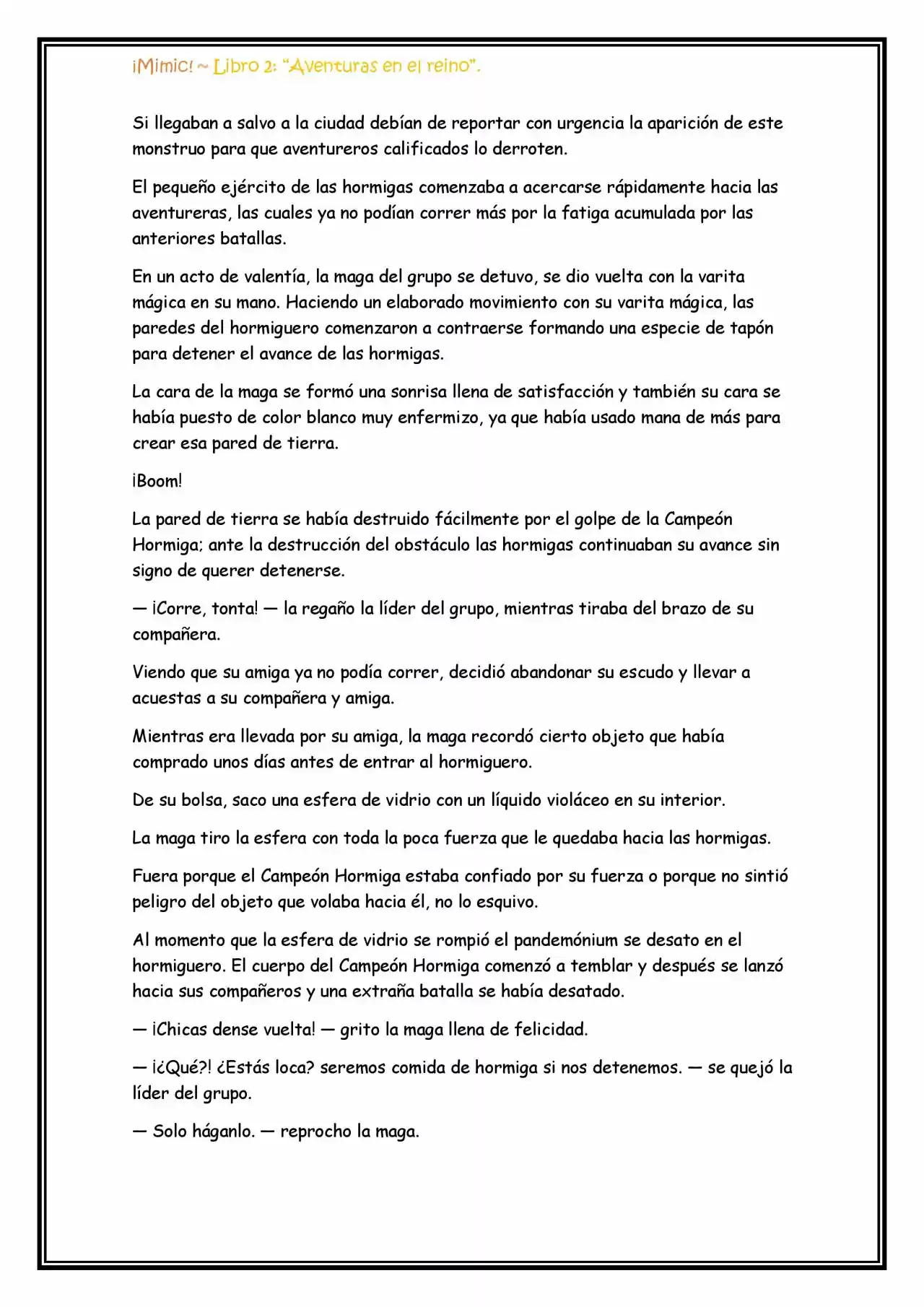 ¡Mimic! (Novela) - Capítulo 47 - Página 9 - LectorTMOo