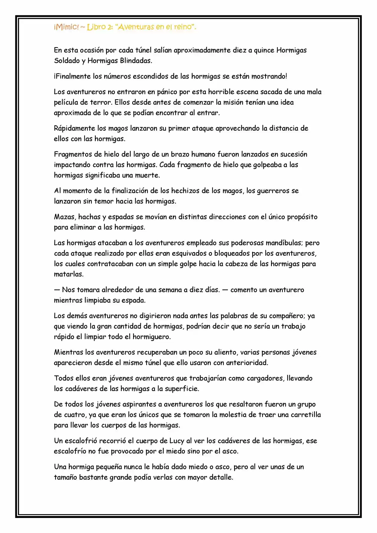 ¡Mimic! (Novela) - Capítulo 48 - Página 6 - LectorTMOo