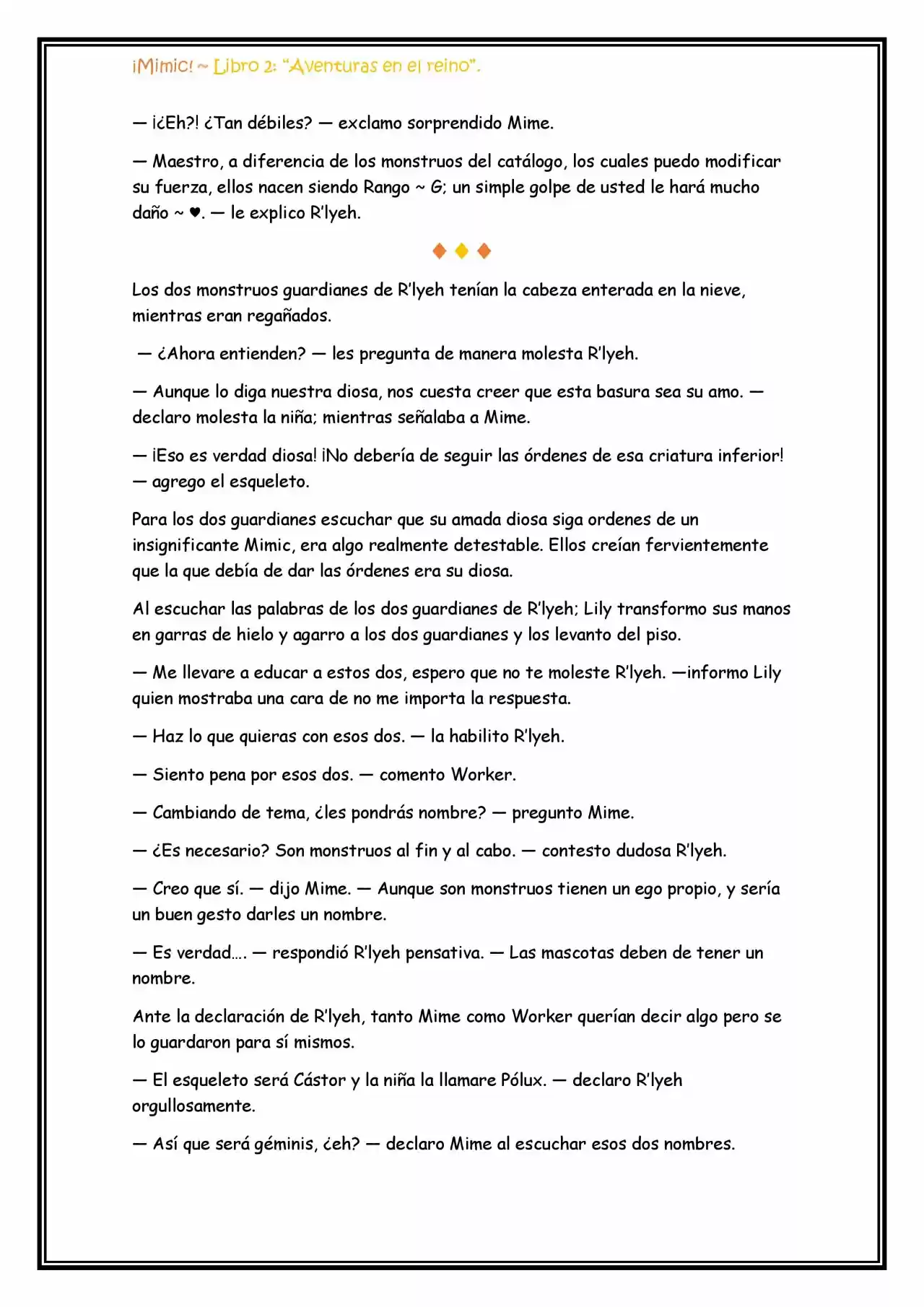 ¡Mimic! (Novela) - Capítulo 49 - Página 3 - LectorTMOo
