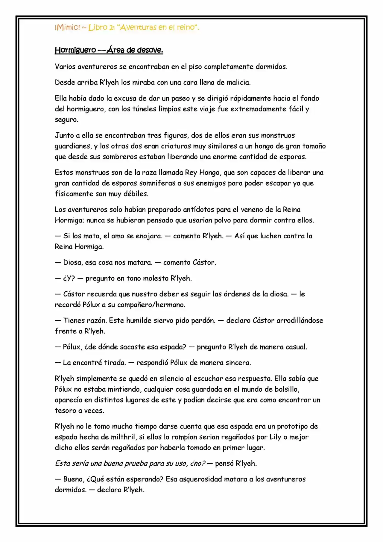 ¡Mimic! (Novela) - Capítulo 49 - Página 6 - LectorTMOo