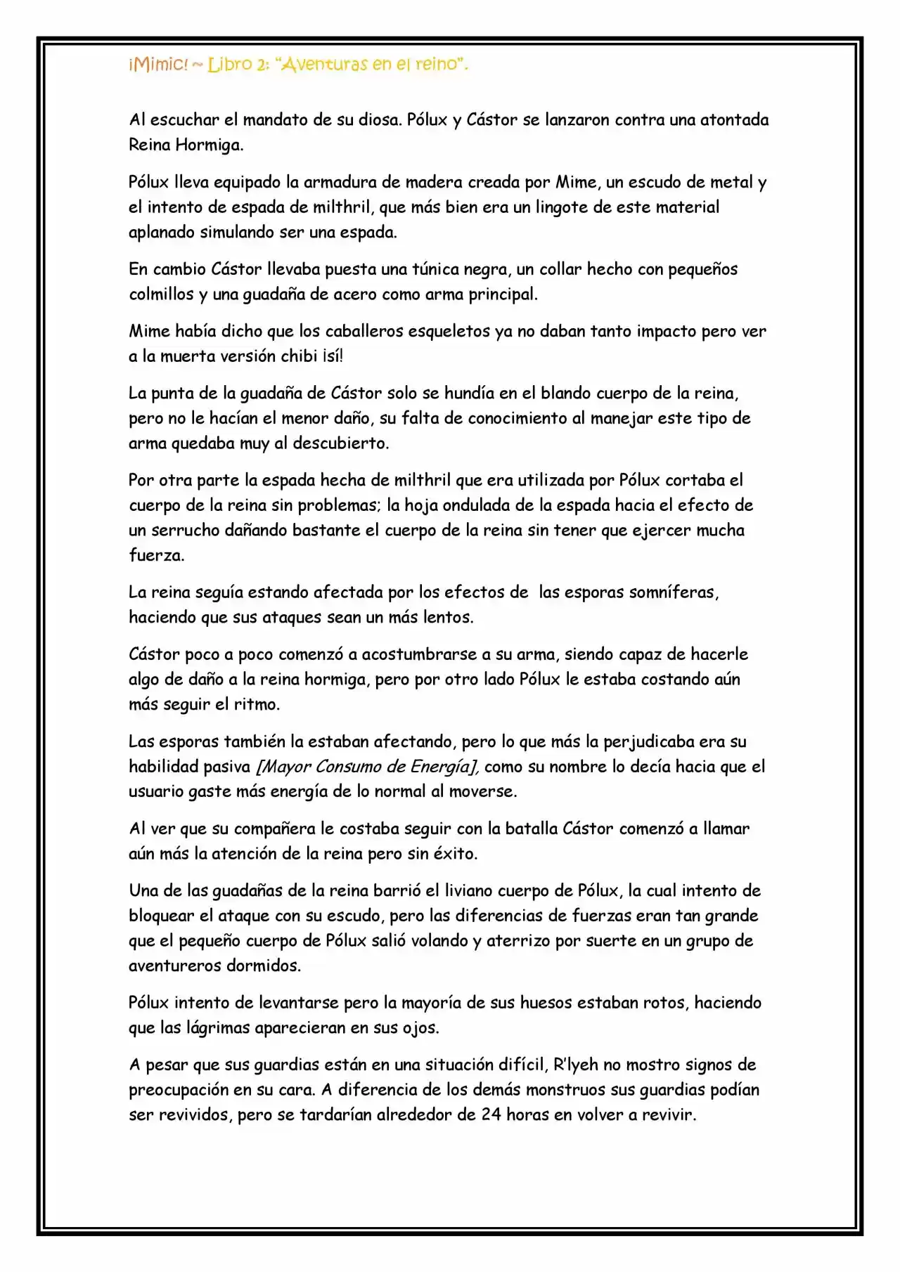 ¡Mimic! (Novela) - Capítulo 49 - Página 7 - LectorTMOo
