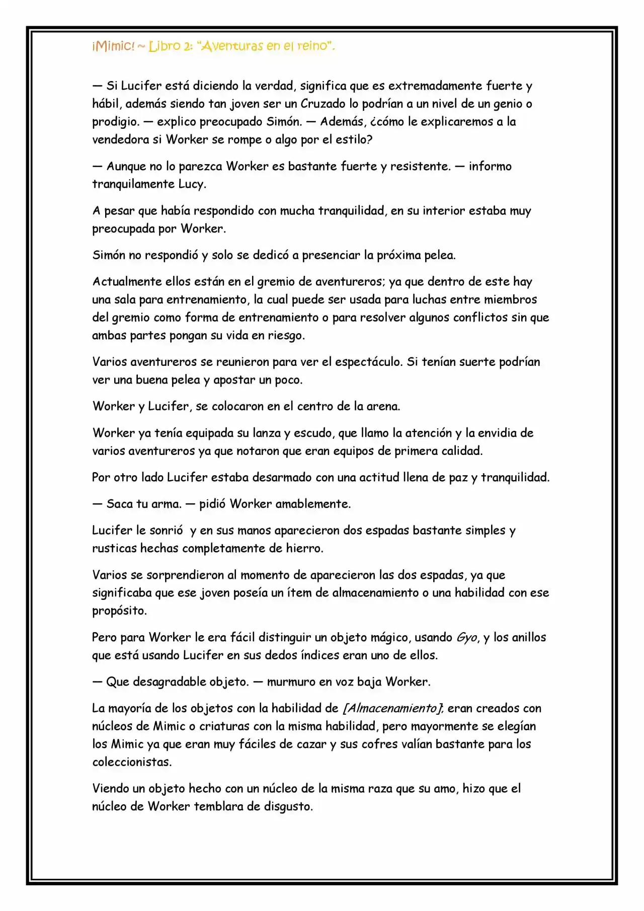 ¡Mimic! (Novela) - Capítulo 51 - Página 4 - LectorTMOo