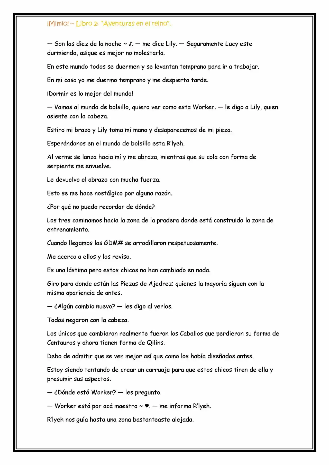 ¡Mimic! (Novela) - Capítulo 53 - Página 3 - LectorTMOo