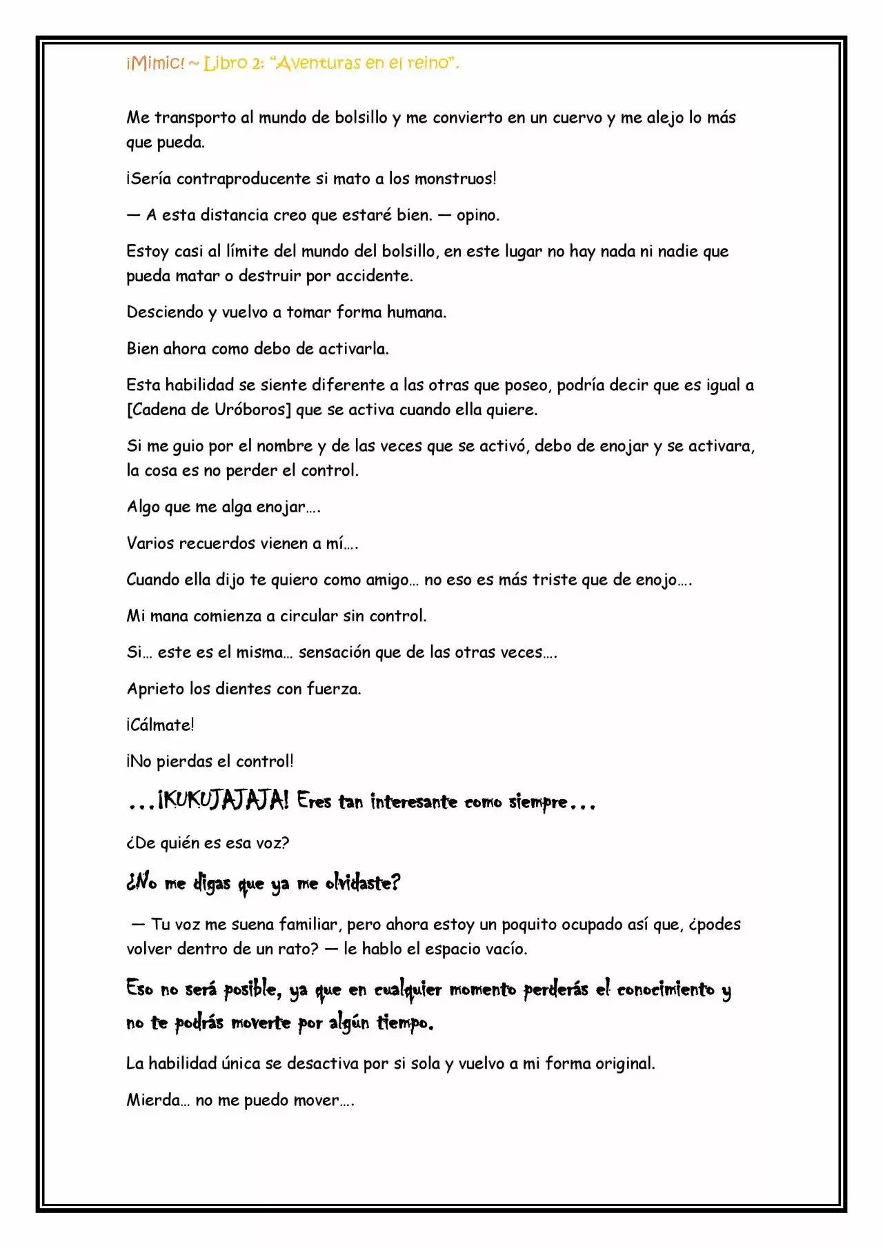 ¡Mimic! (Novela) - Capítulo 53 - Página 7 - LectorTMOo