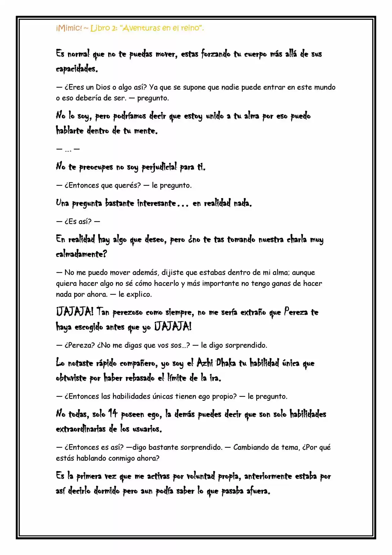 ¡Mimic! (Novela) - Capítulo 53 - Página 8 - LectorTMOo