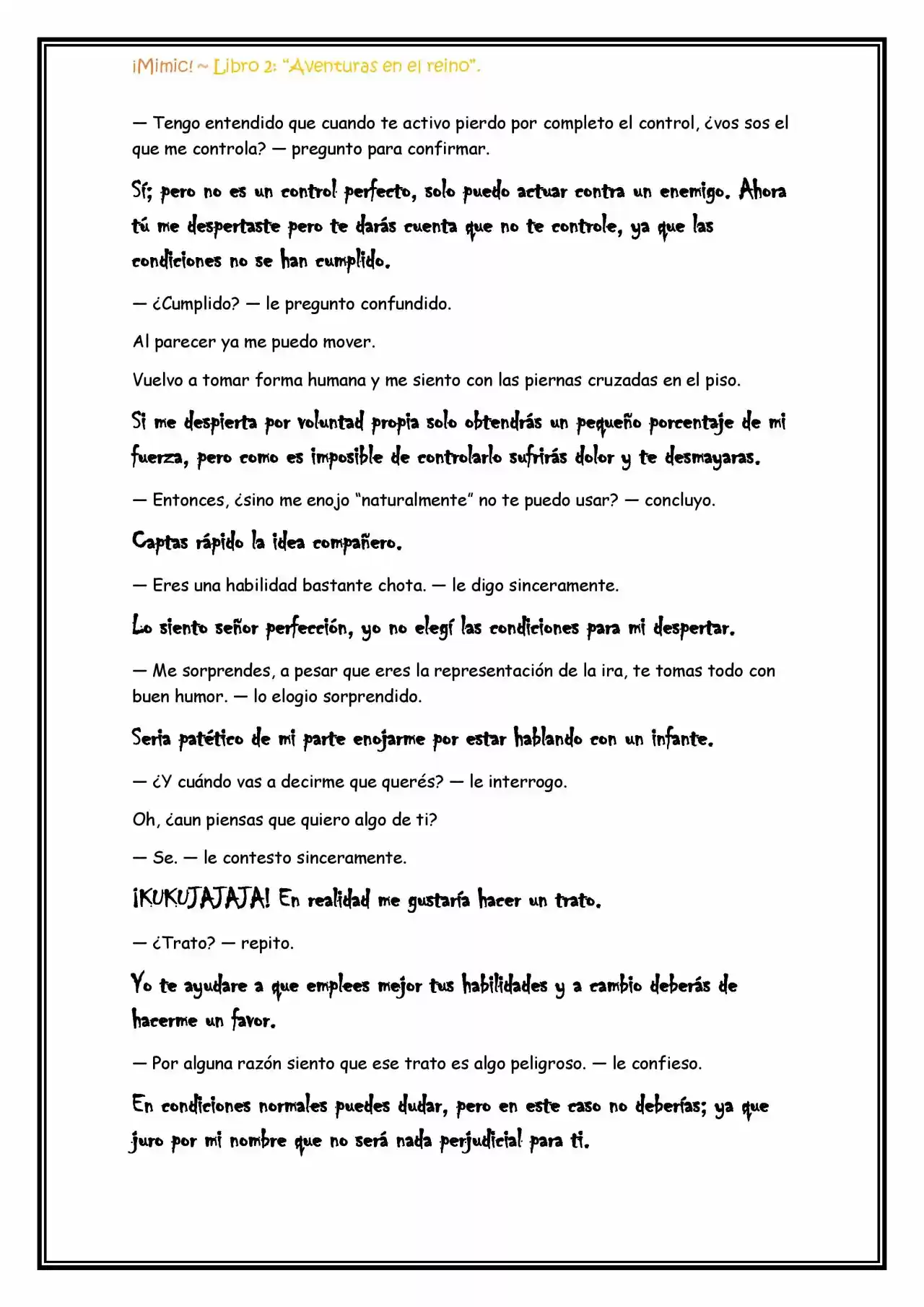 ¡Mimic! (Novela) - Capítulo 53 - Página 9 - LectorTMOo