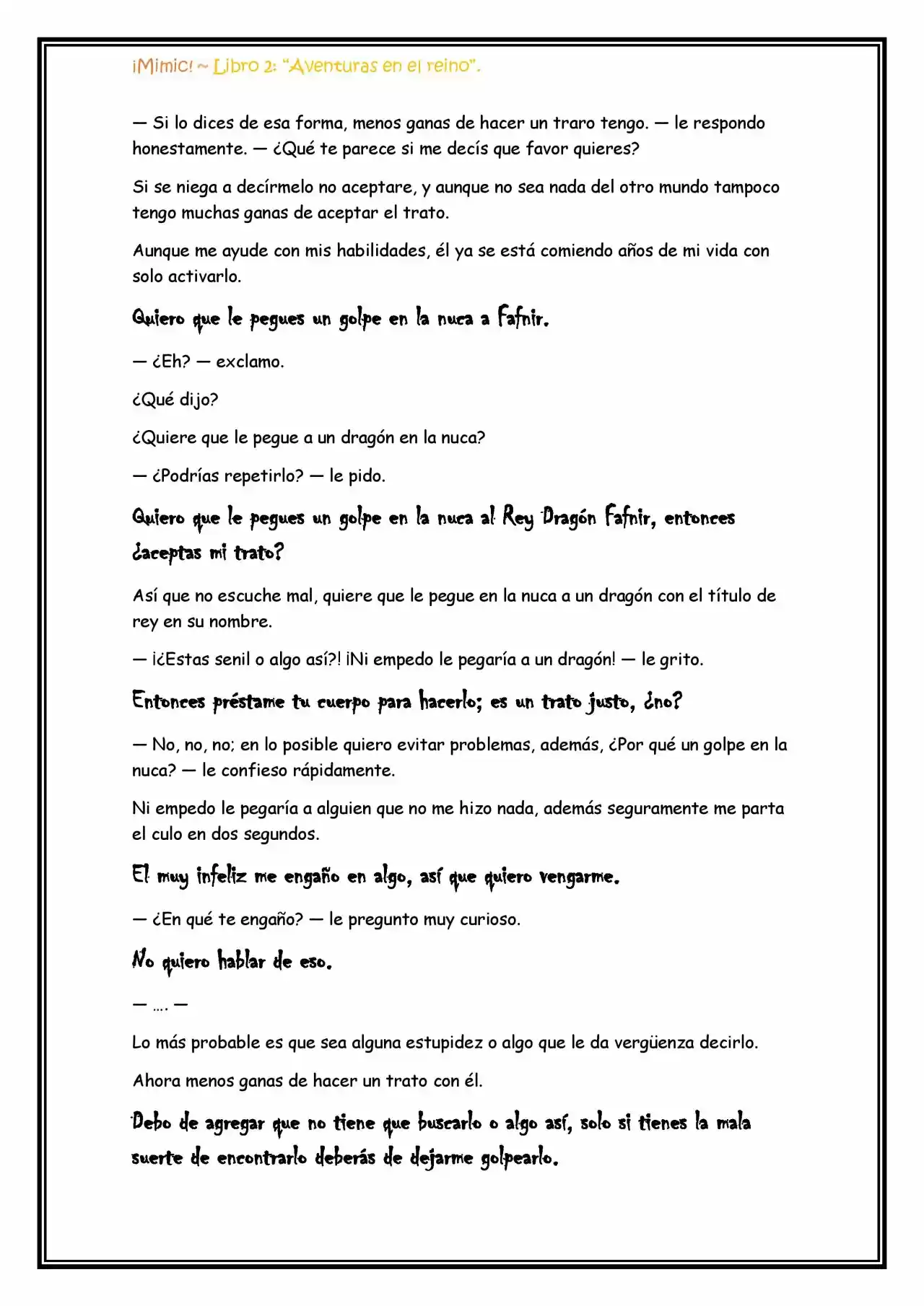 ¡Mimic! (Novela) - Capítulo 53 - Página 10 - LectorTMOo
