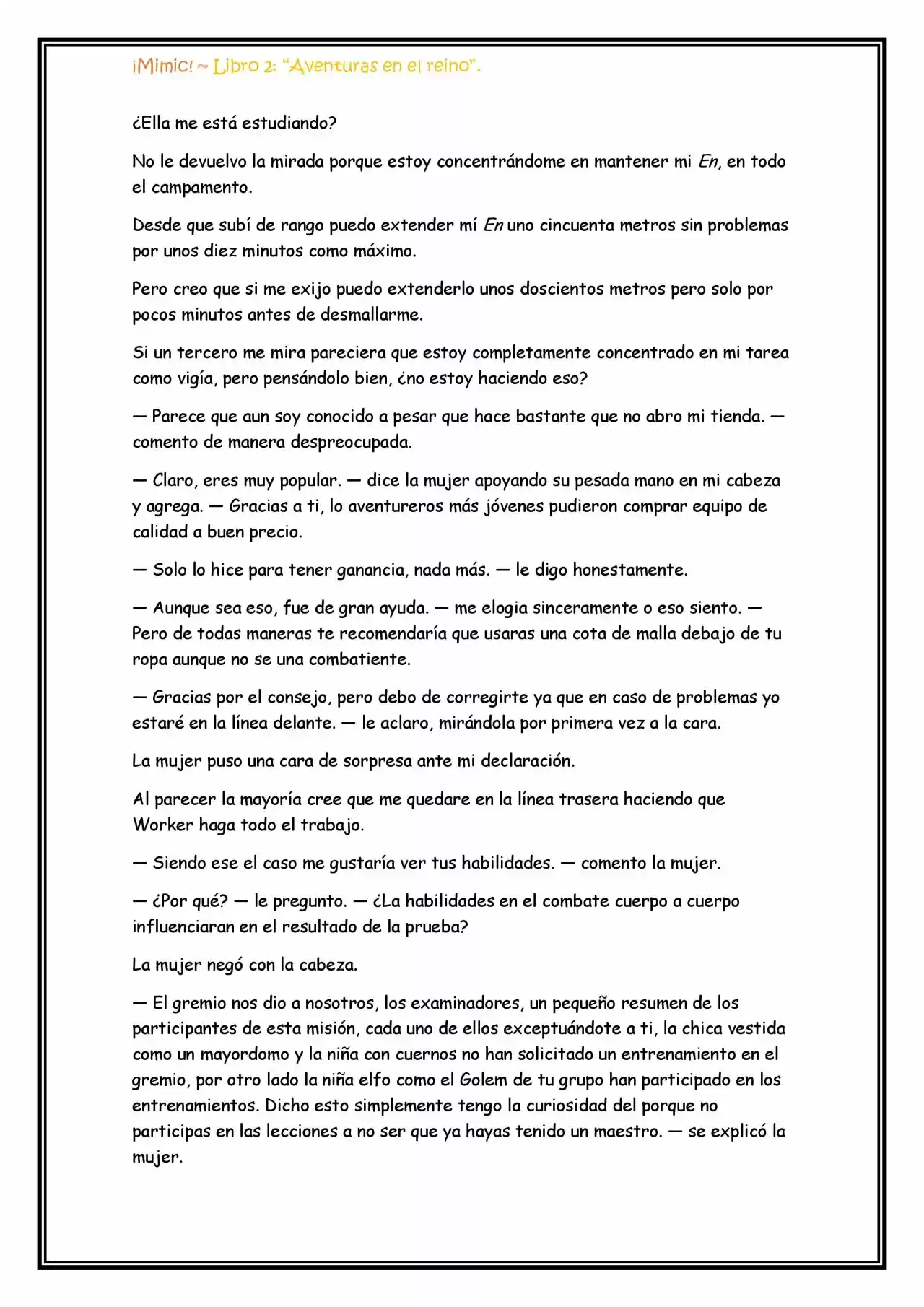 ¡Mimic! (Novela) - Capítulo 55 - Página 5 - LectorTMOo