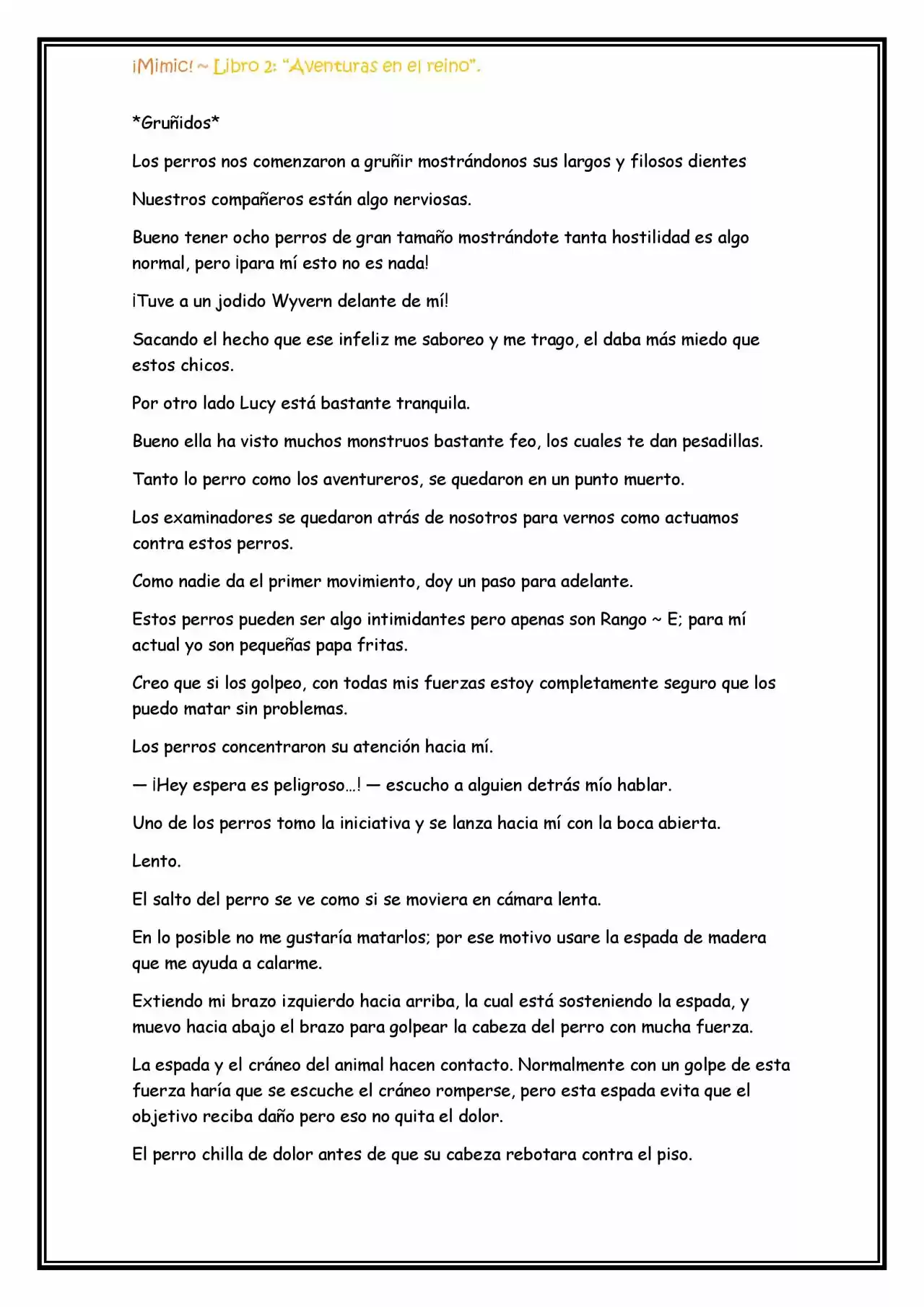 ¡Mimic! (Novela) - Capítulo 55 - Página 9 - LectorTMOo