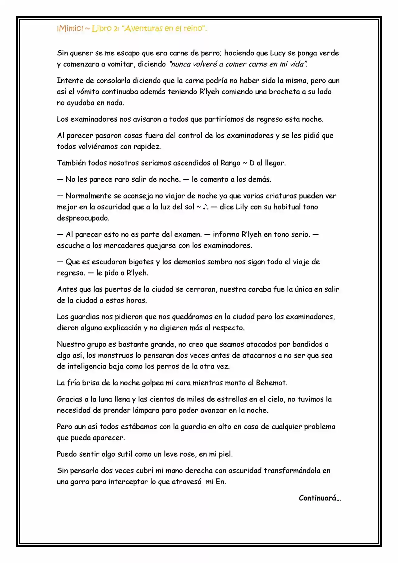 ¡Mimic! (Novela) - Capítulo 55 - Página 12 - LectorTMOo
