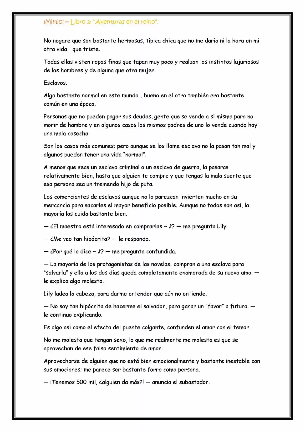 ¡Mimic! (Novela) - Capítulo 57 - Página 10 - LectorTMOo