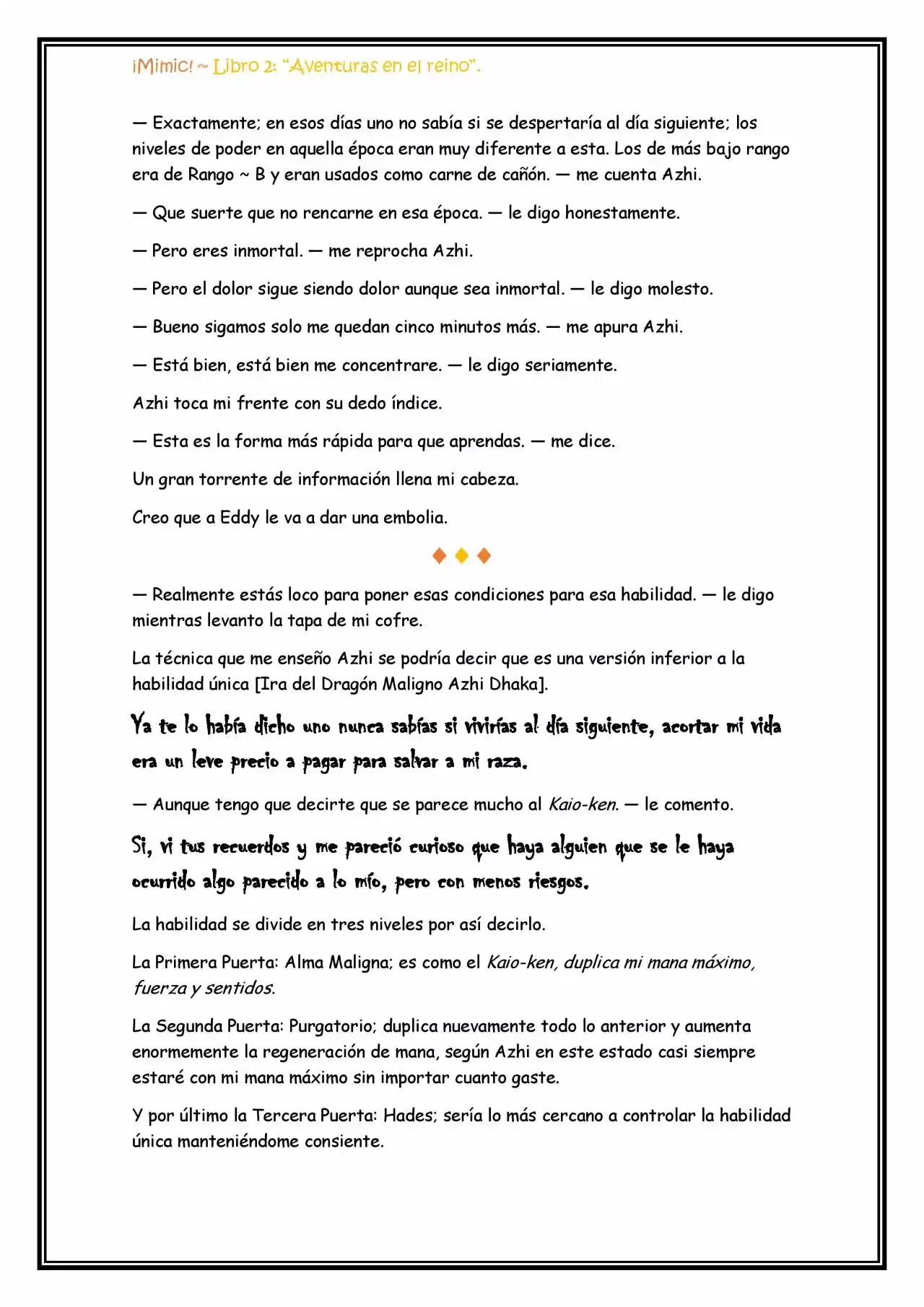 ¡Mimic! (Novela) - Capítulo 58 - Página 8 - LectorTMOo
