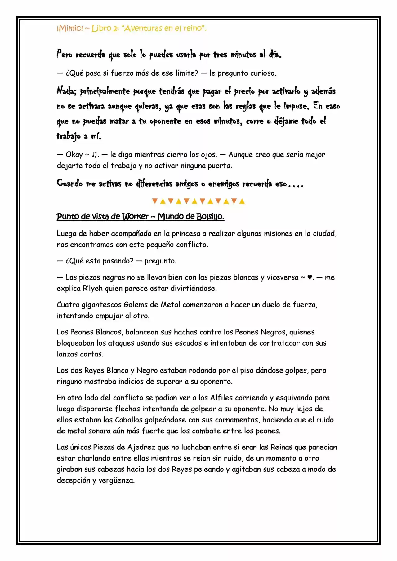 ¡Mimic! (Novela) - Capítulo 58 - Página 9 - LectorTMOo