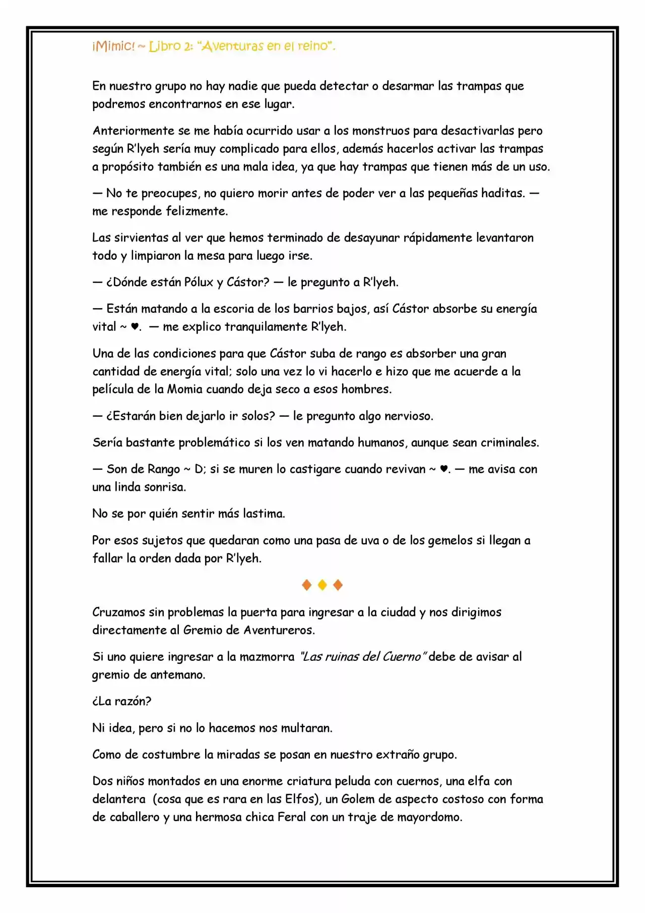 ¡Mimic! (Novela) - Capítulo 59 - Página 5 - LectorTMOo