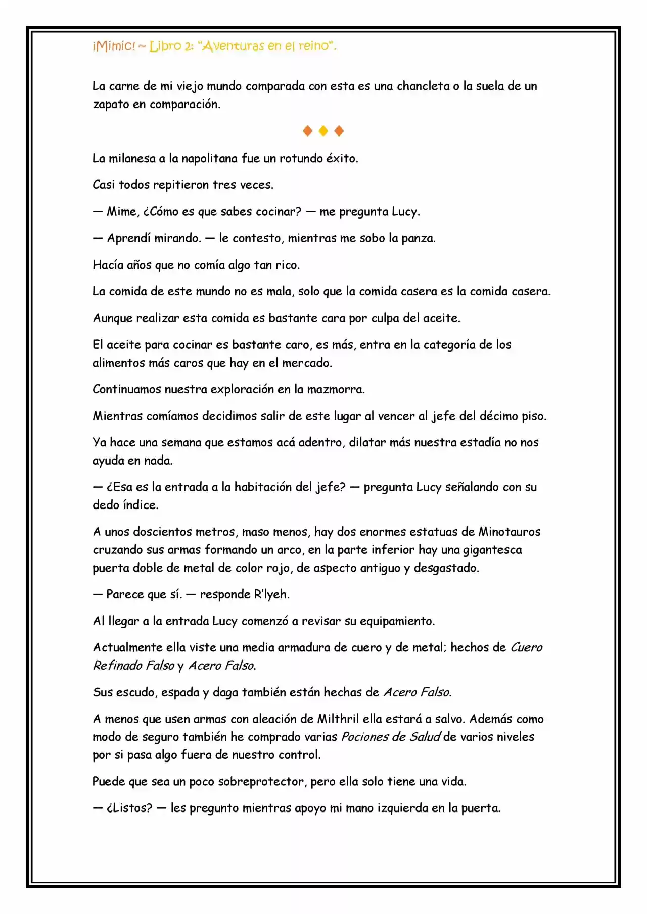¡Mimic! (Novela) - Capítulo 60 - Página 6 - LectorTMOo