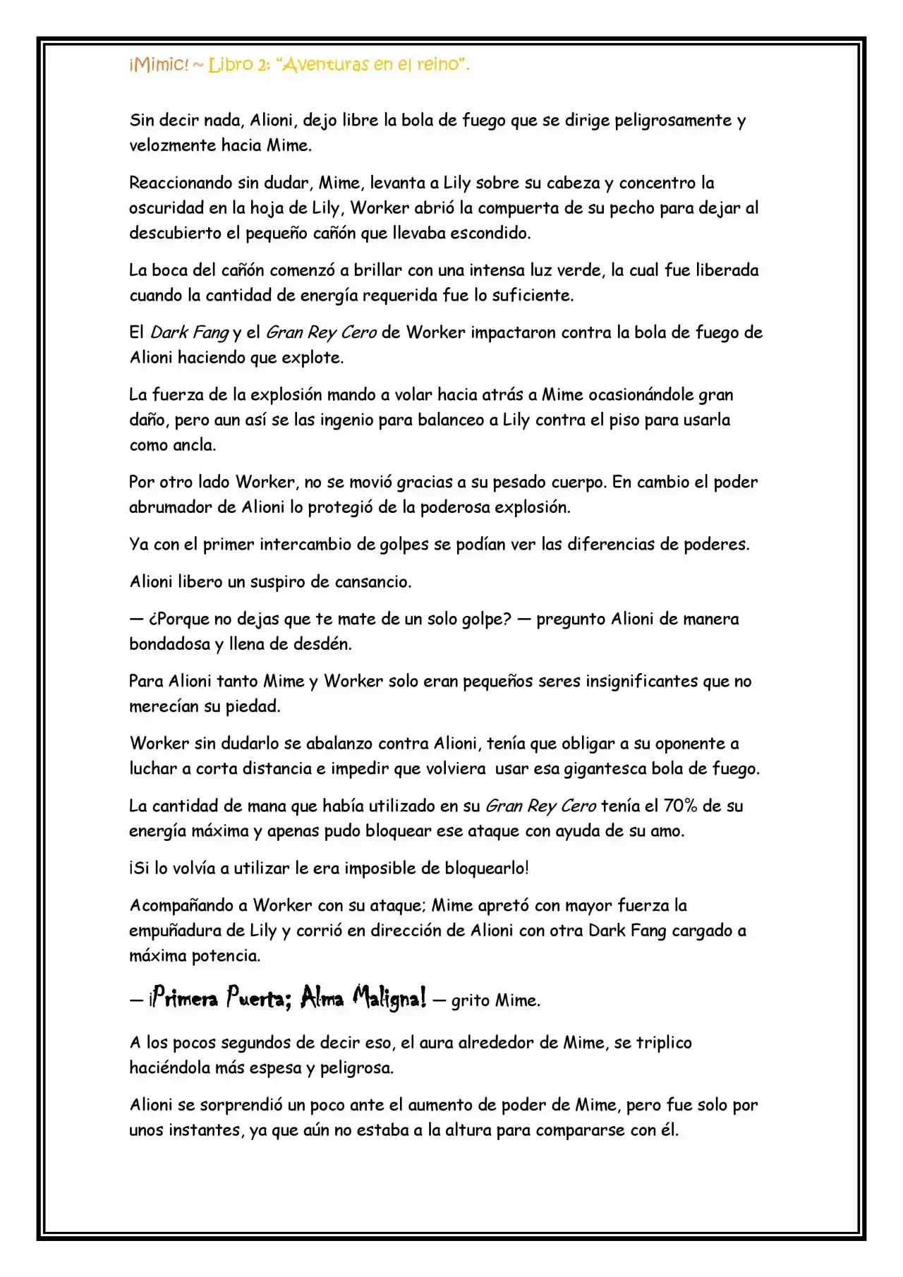 ¡Mimic! (Novela) - Capítulo 60 - Página 10 - LectorTMOo