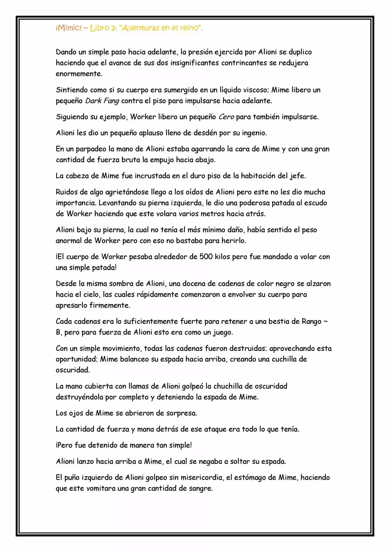 ¡Mimic! (Novela) - Capítulo 60 - Página 11 - LectorTMOo