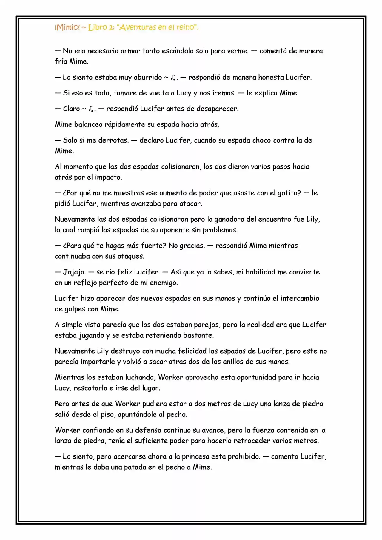 ¡Mimic! (Novela) - Capítulo 62 - Página 12 - LectorTMOo