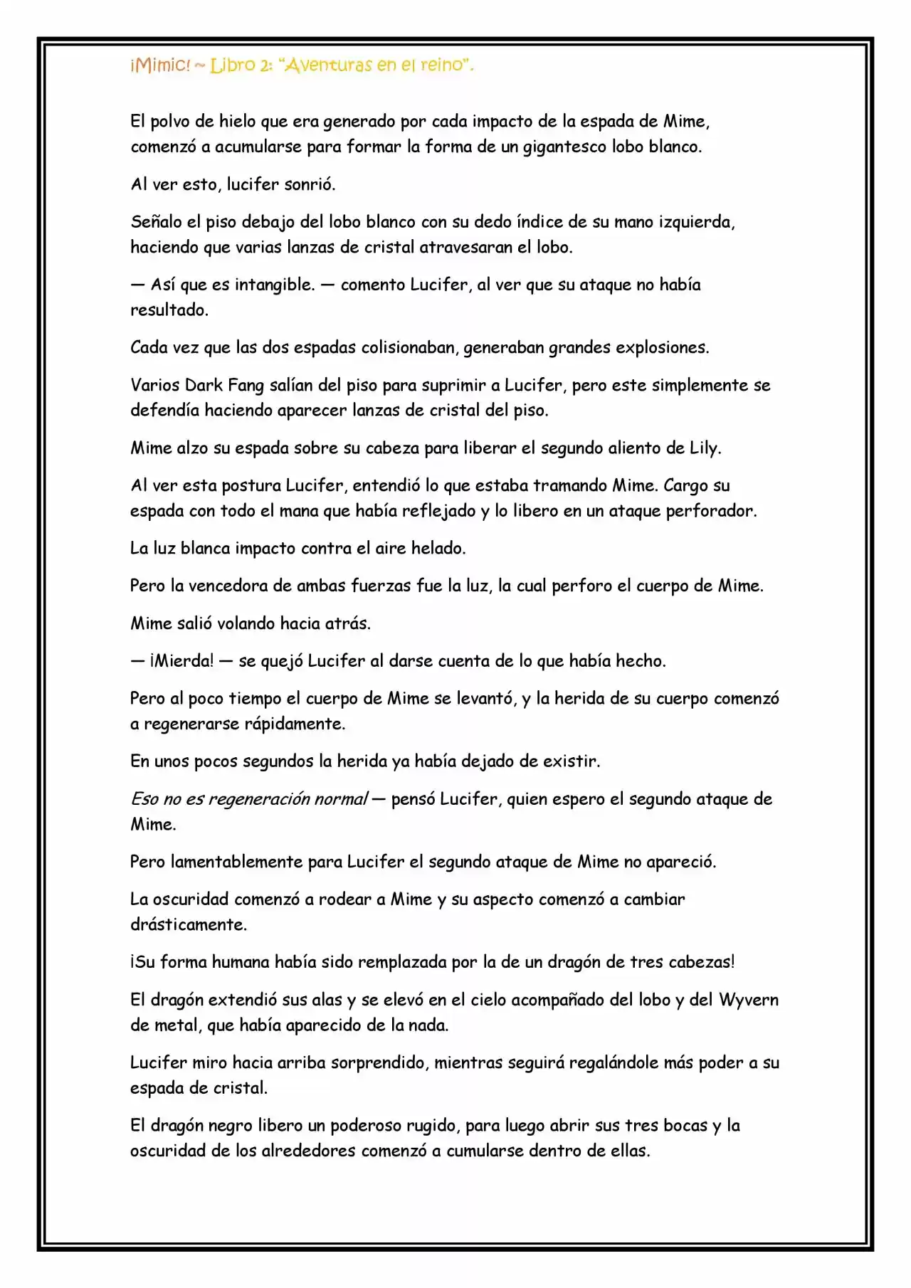 ¡Mimic! (Novela) - Capítulo 63 - Página 4 - LectorTMOo