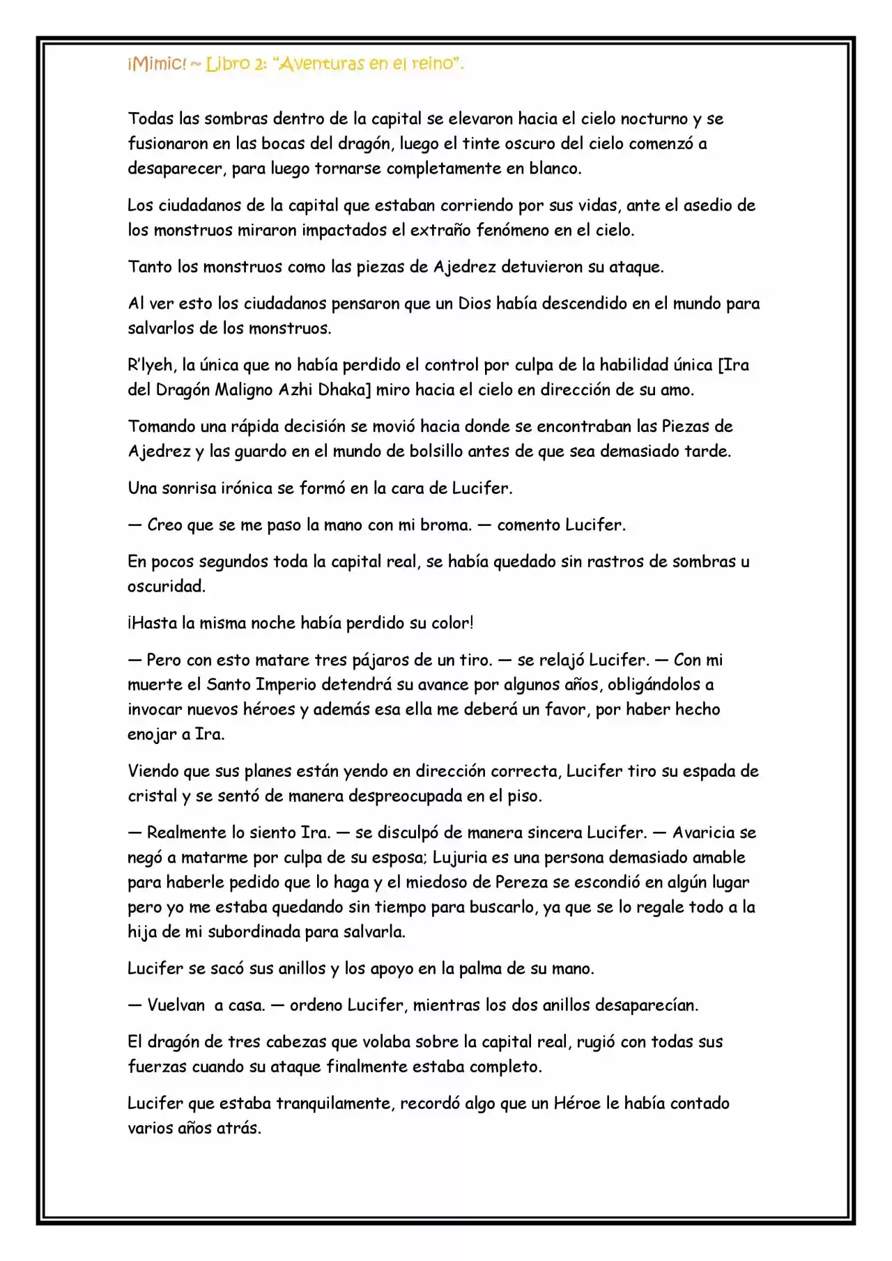 ¡Mimic! (Novela) - Capítulo 63 - Página 5 - LectorTMOo
