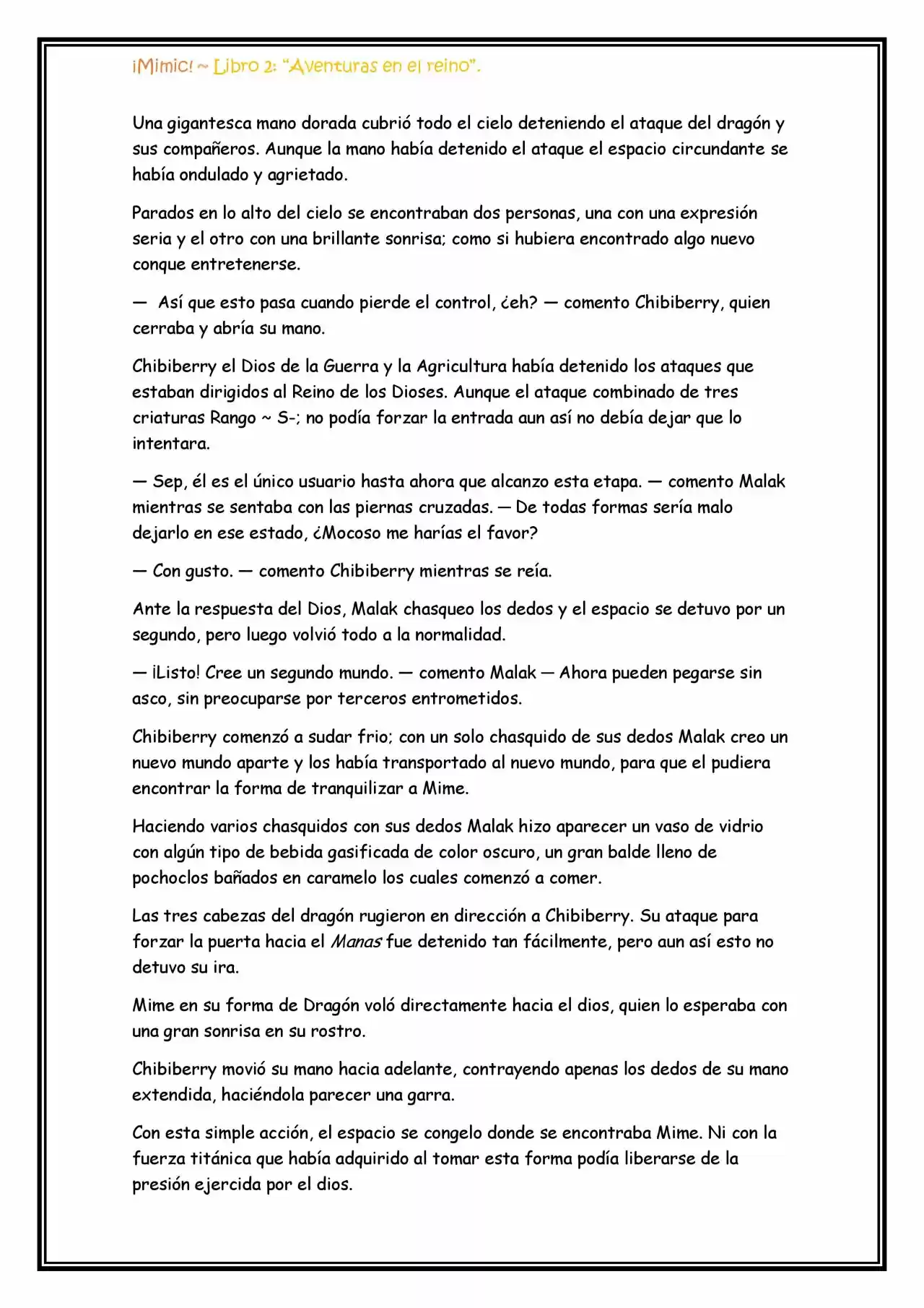 ¡Mimic! (Novela) - Capítulo 63 - Página 7 - LectorTMOo