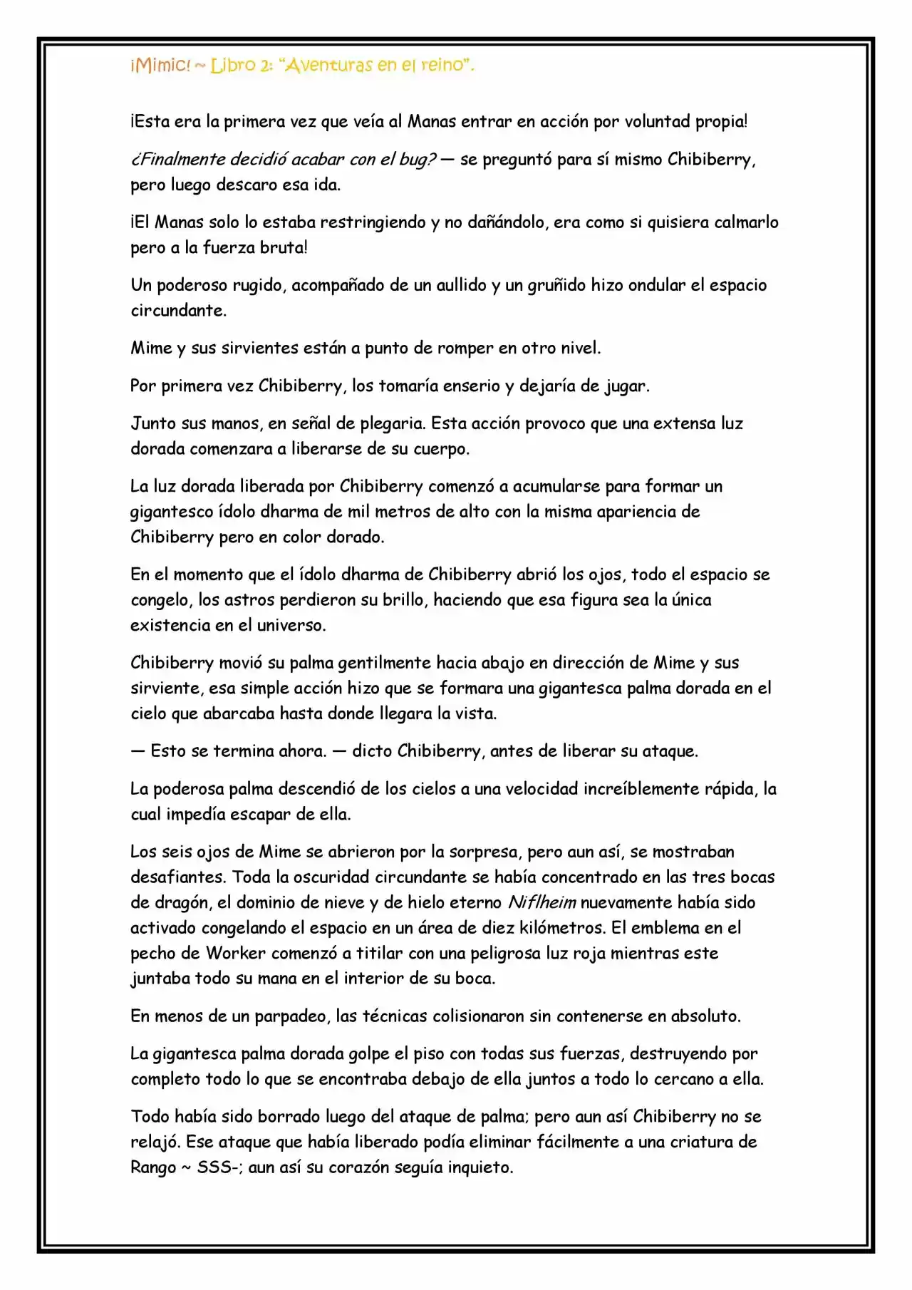 ¡Mimic! (Novela) - Capítulo 63 - Página 9 - LectorTMOo