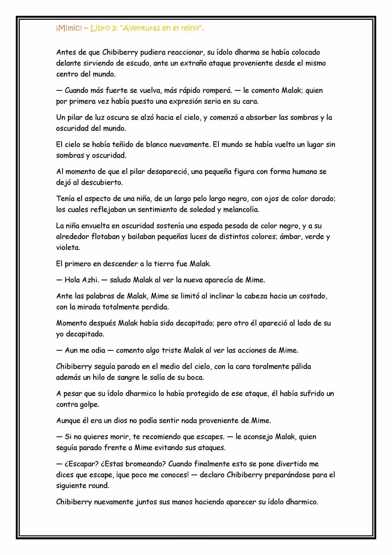 ¡Mimic! (Novela) - Capítulo 63 - Página 10 - LectorTMOo