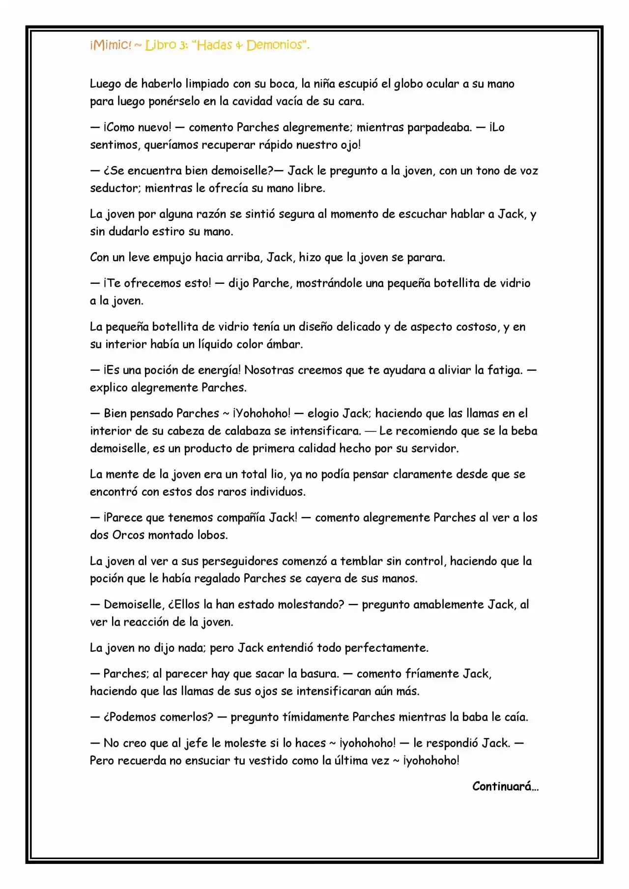 ¡Mimic! (Novela) - Capítulo 65 - Página 4 - LectorTMOo