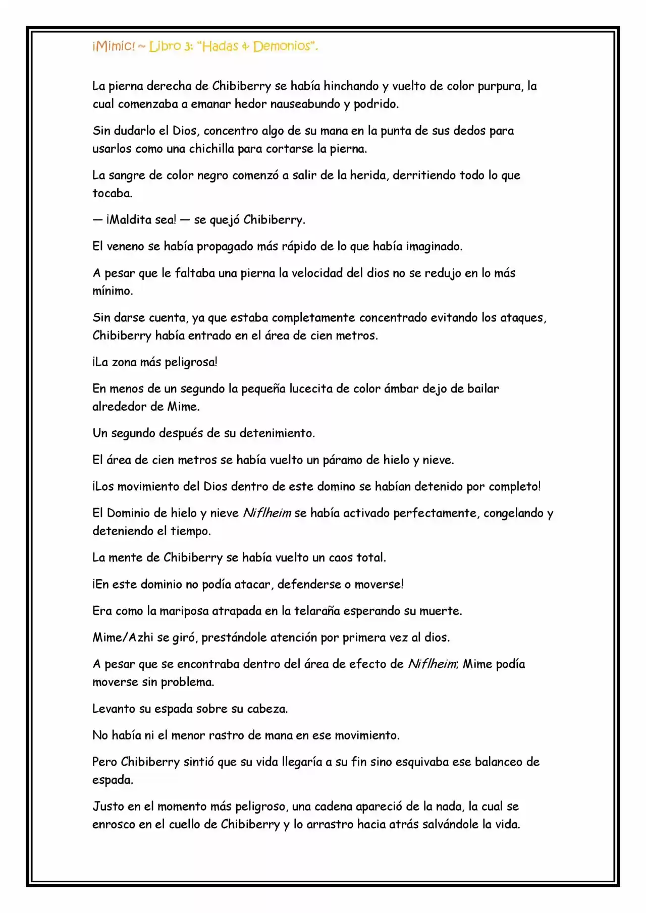 ¡Mimic! (Novela) - Capítulo 66 - Página 4 - LectorTMOo