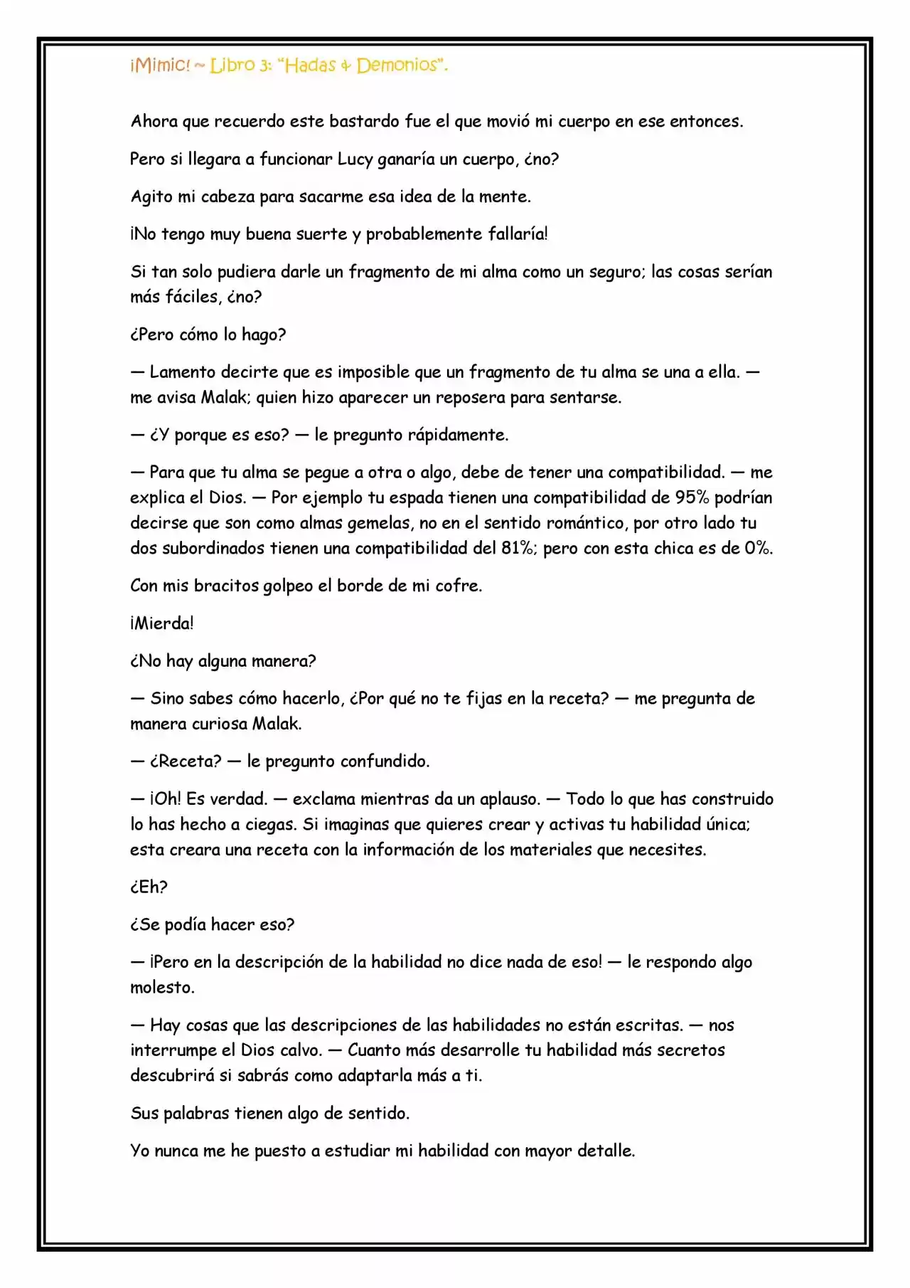 ¡Mimic! (Novela) - Capítulo 66 - Página 11 - LectorTMOo